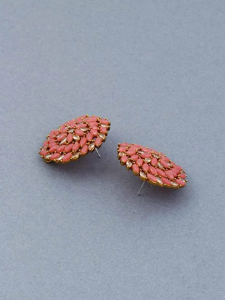 Coral Daliha Studs