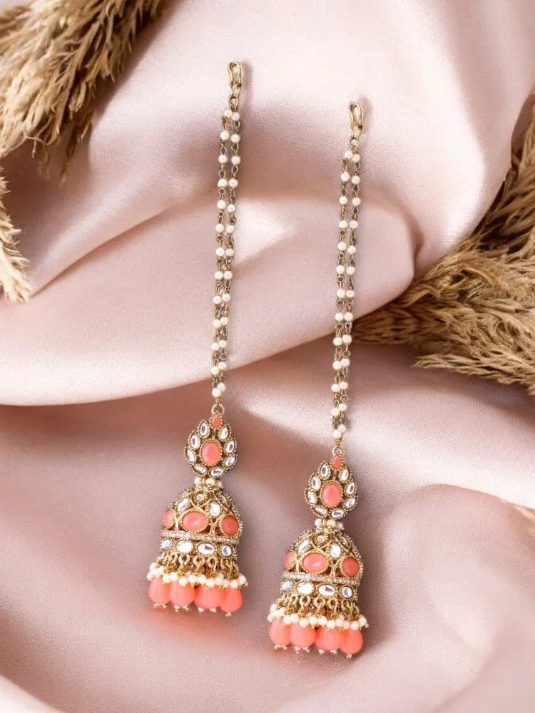 Coral Gita Sahara Jhumkis