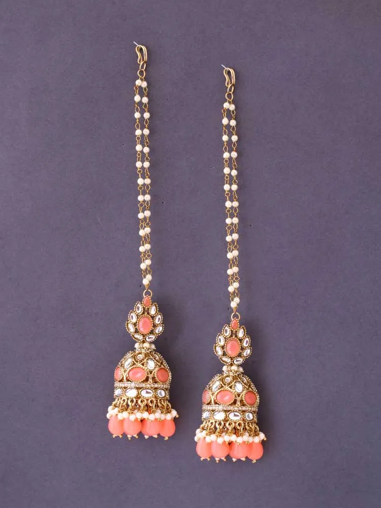 Coral Gita Sahara Jhumkis