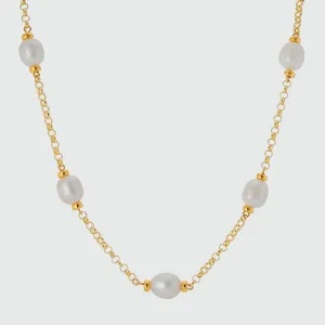 Courtfield Freshwater Pearl & Gold Vermeil Necklace