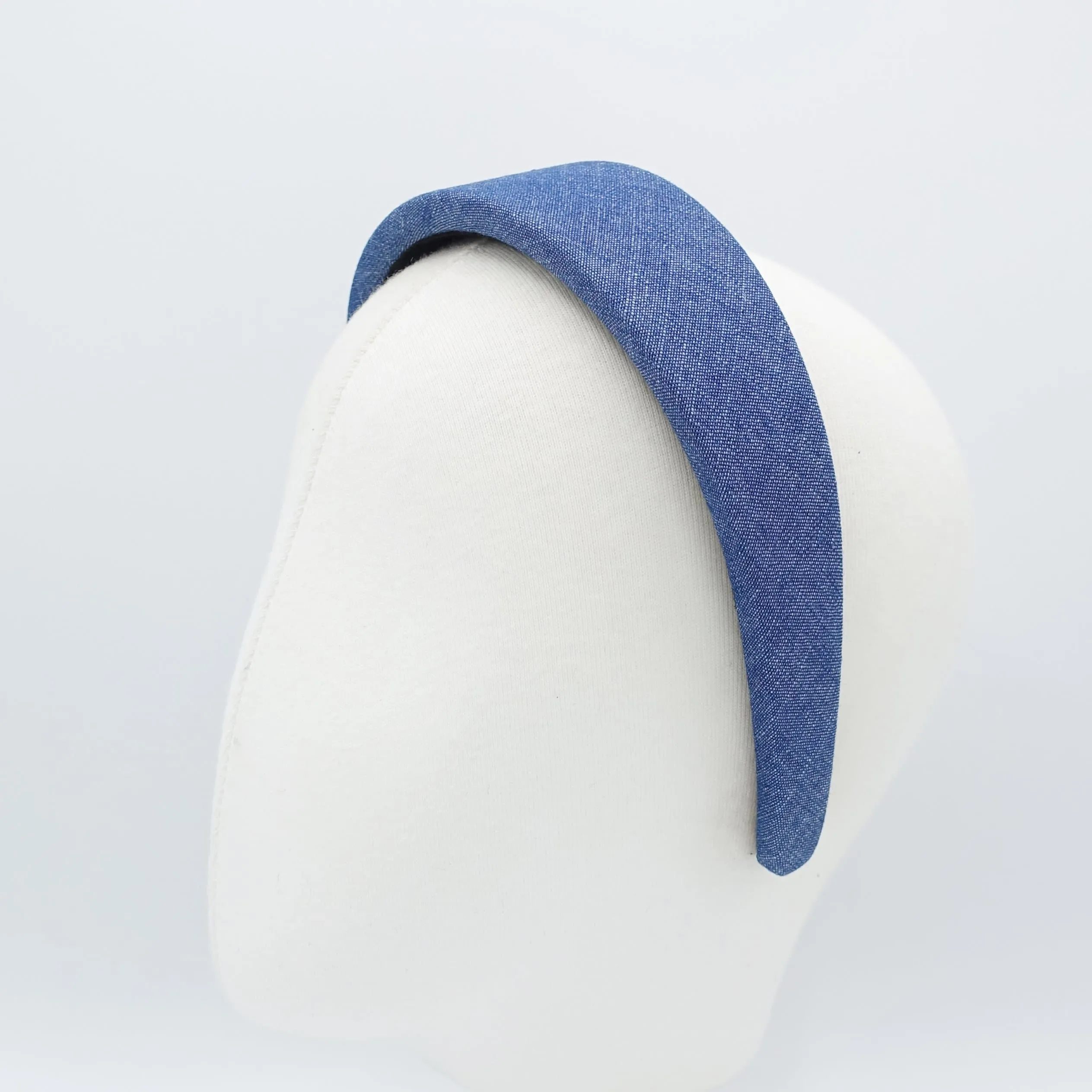 denim padded headband casual cotton hairband for women