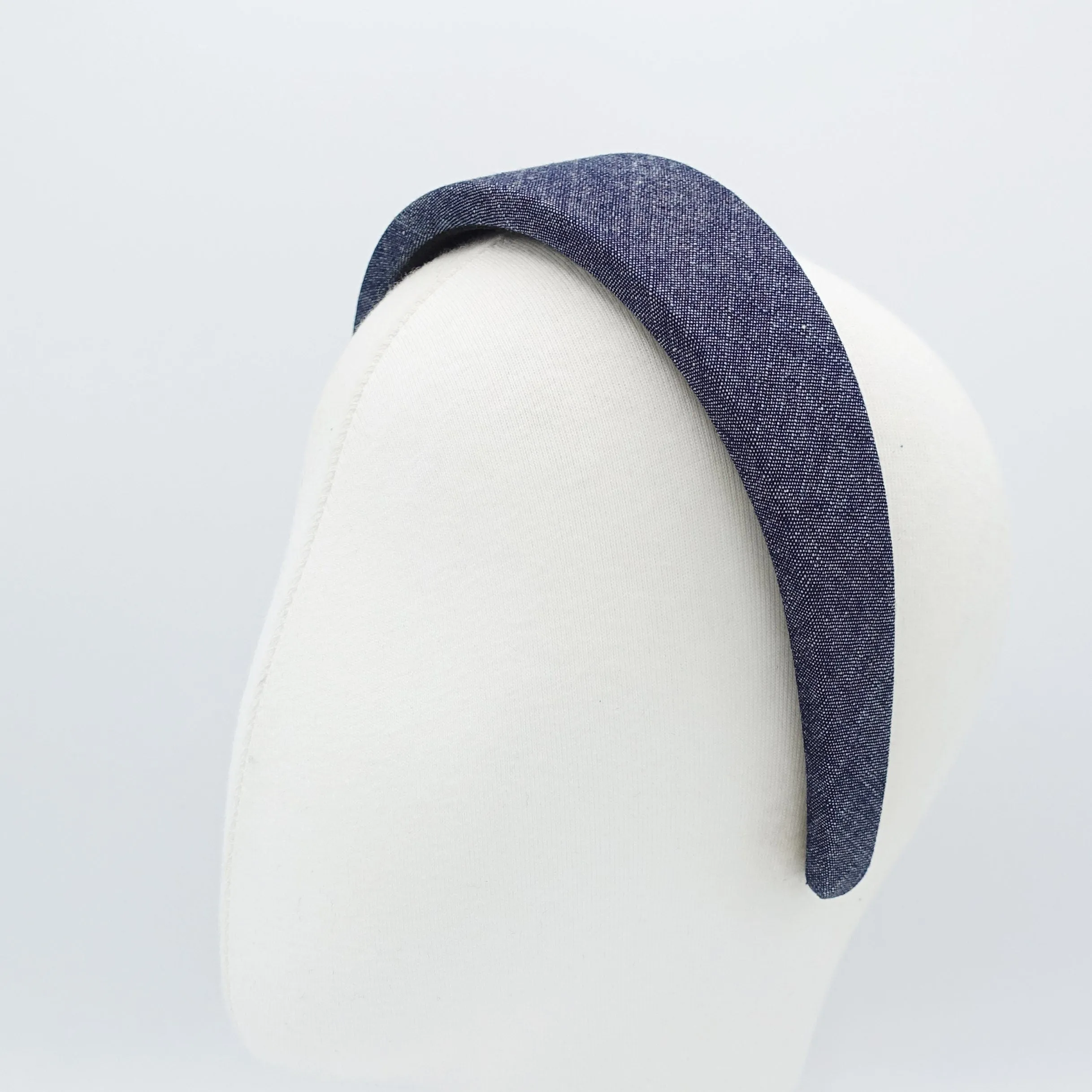 denim padded headband casual cotton hairband for women