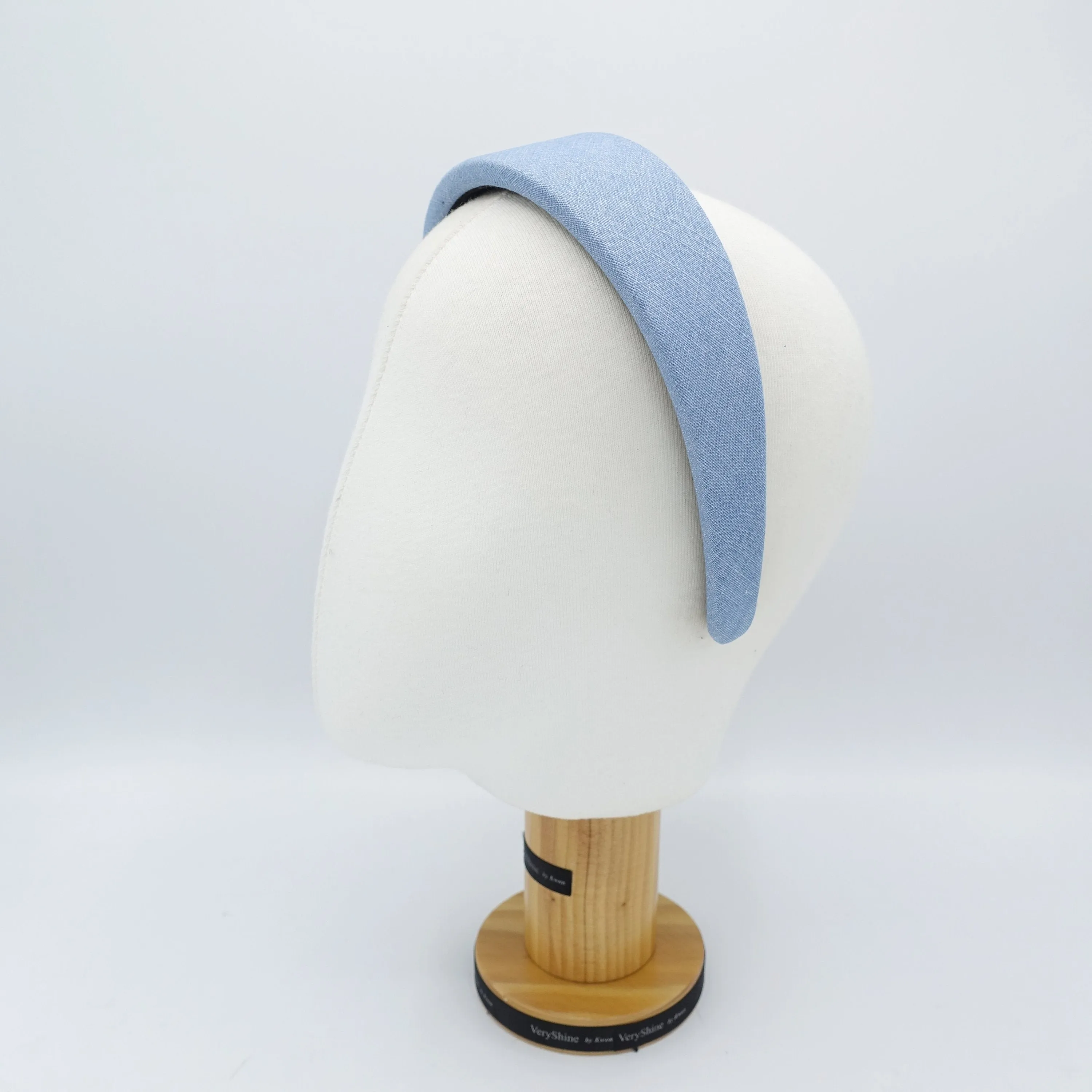 denim padded headband casual cotton hairband for women