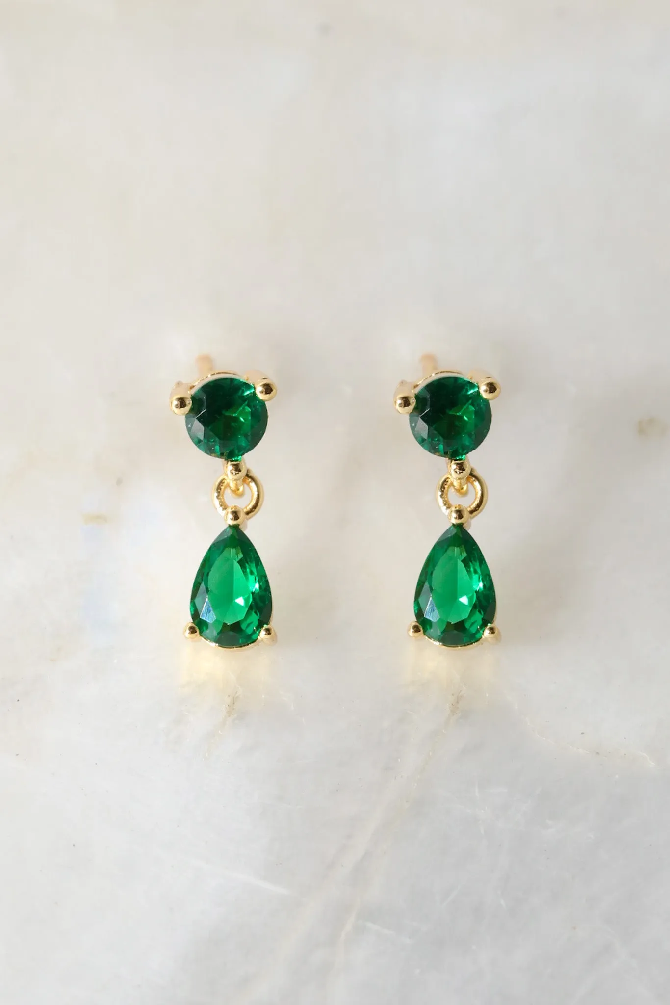 Emerald Asteria 925 Earrings