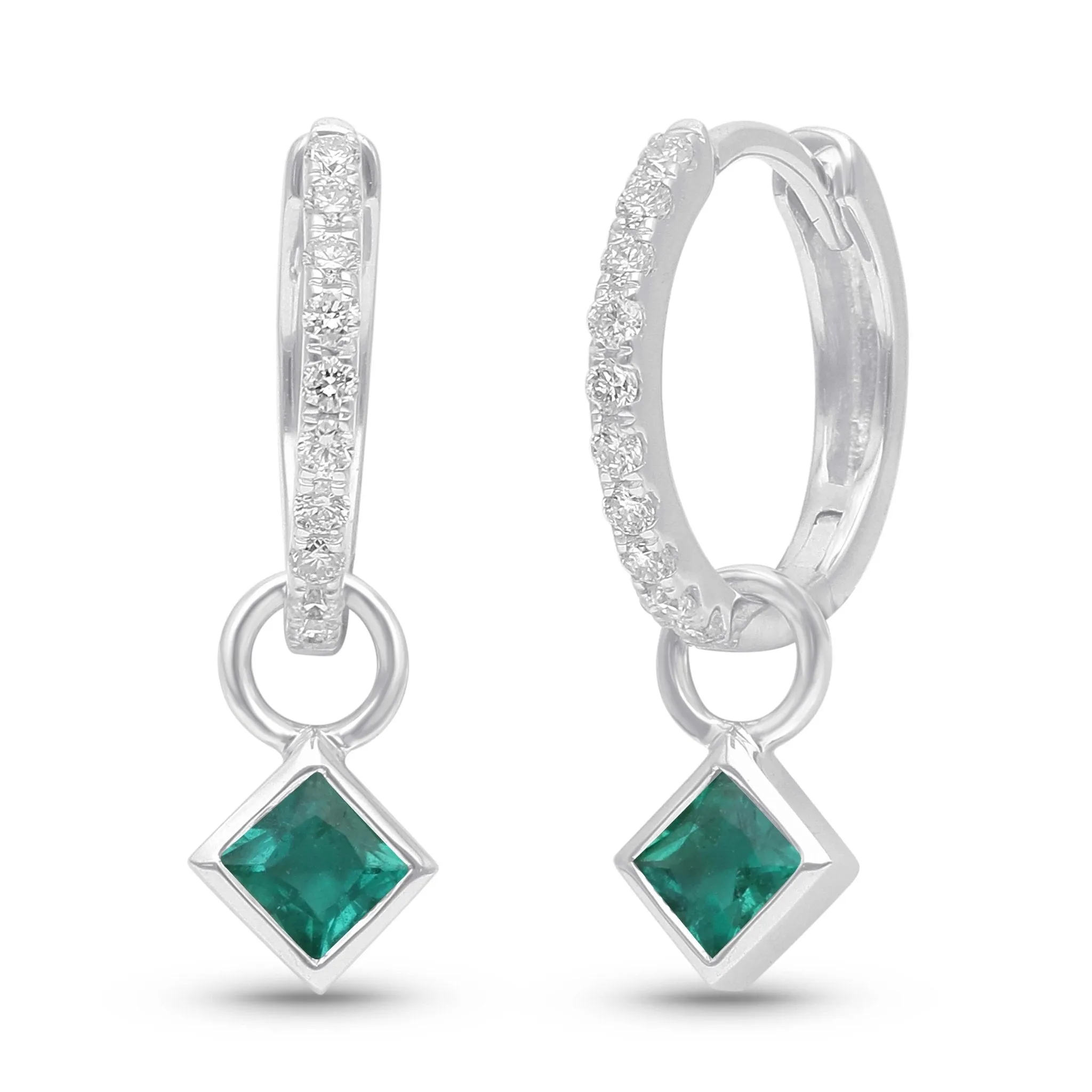 Emerald Princess Earrings - WG