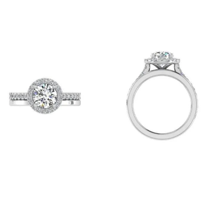 Engagement and Wedding Ring Set Gold 0.46 ct. t.w.