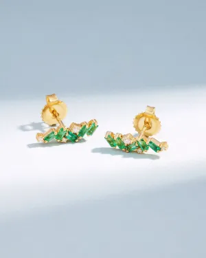 Frenzy Emerald Studs