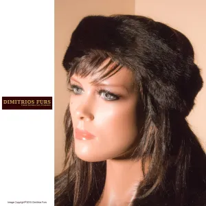 Fur Headband - Black Mink