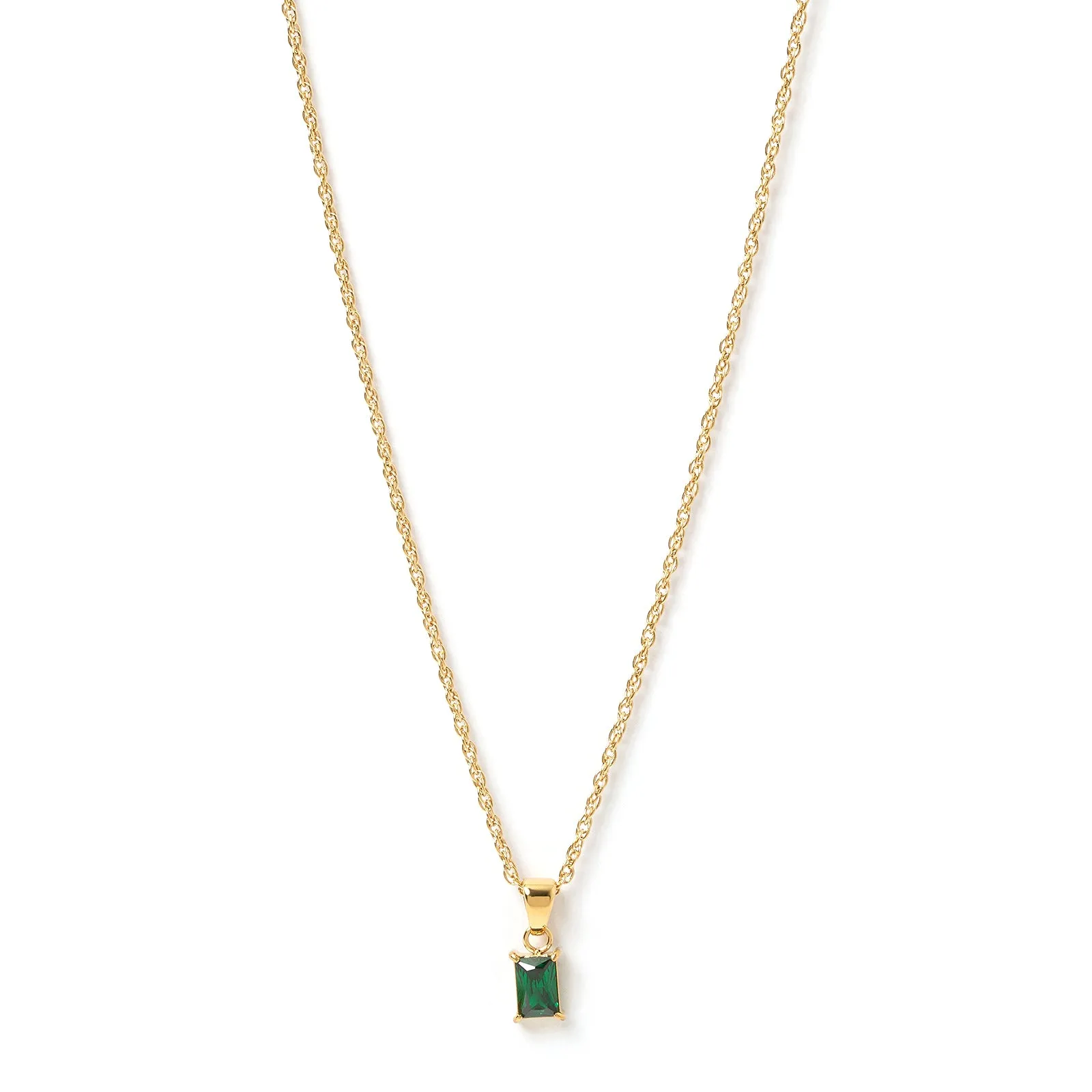 Gia Gold Necklace - Emerald