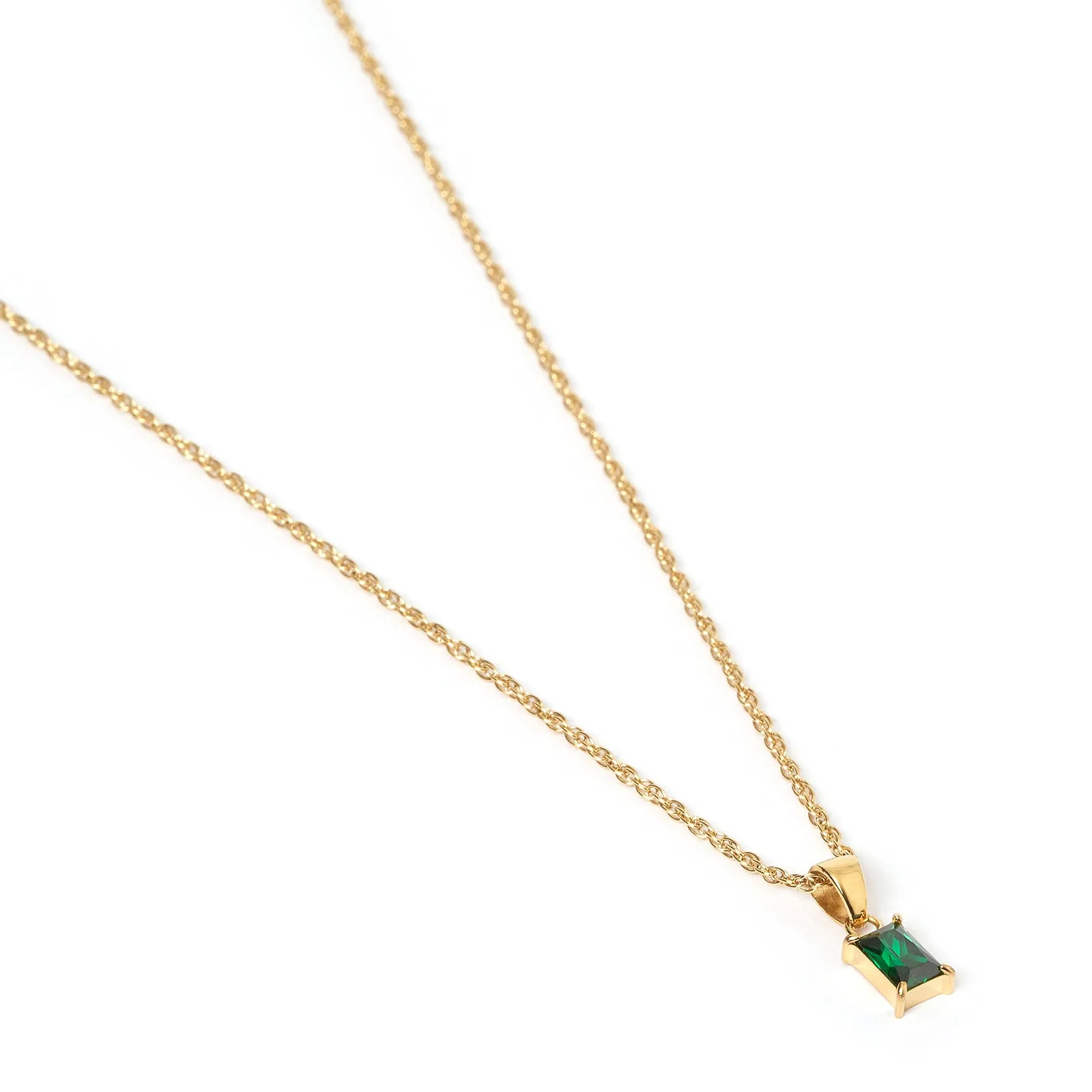 Gia Gold Necklace - Emerald