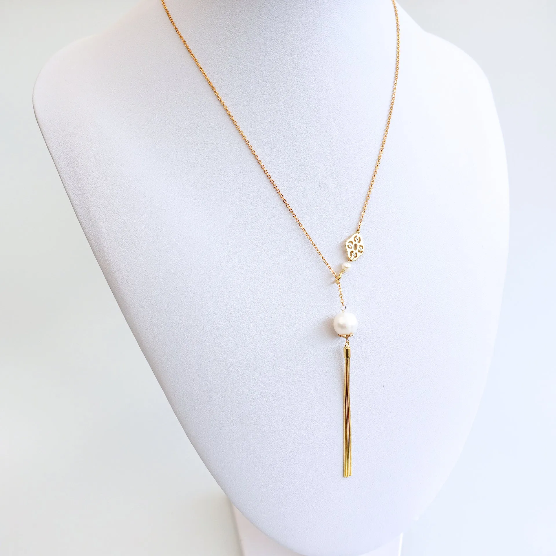 Gold Y Chain Necklace