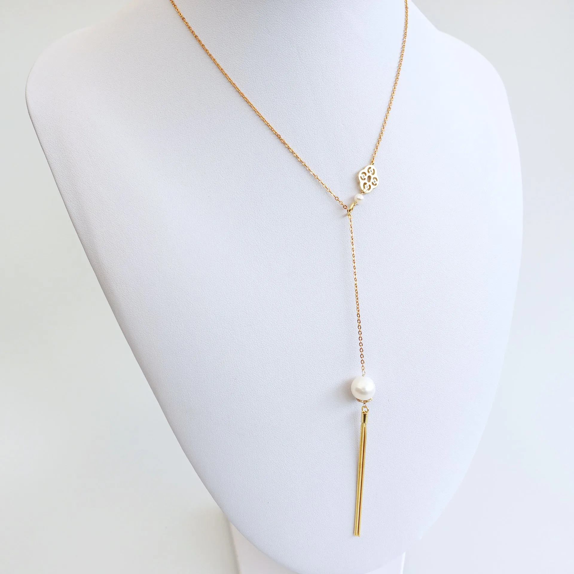 Gold Y Chain Necklace