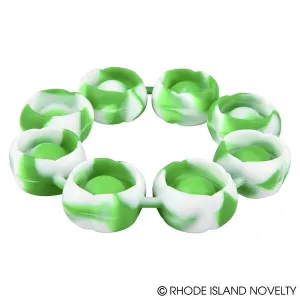 Green/White Christmas Bubble Popper Bangle 4"