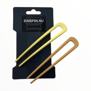 Hairpin Easy Style colors geel set voor een perfect opsteekkapsel