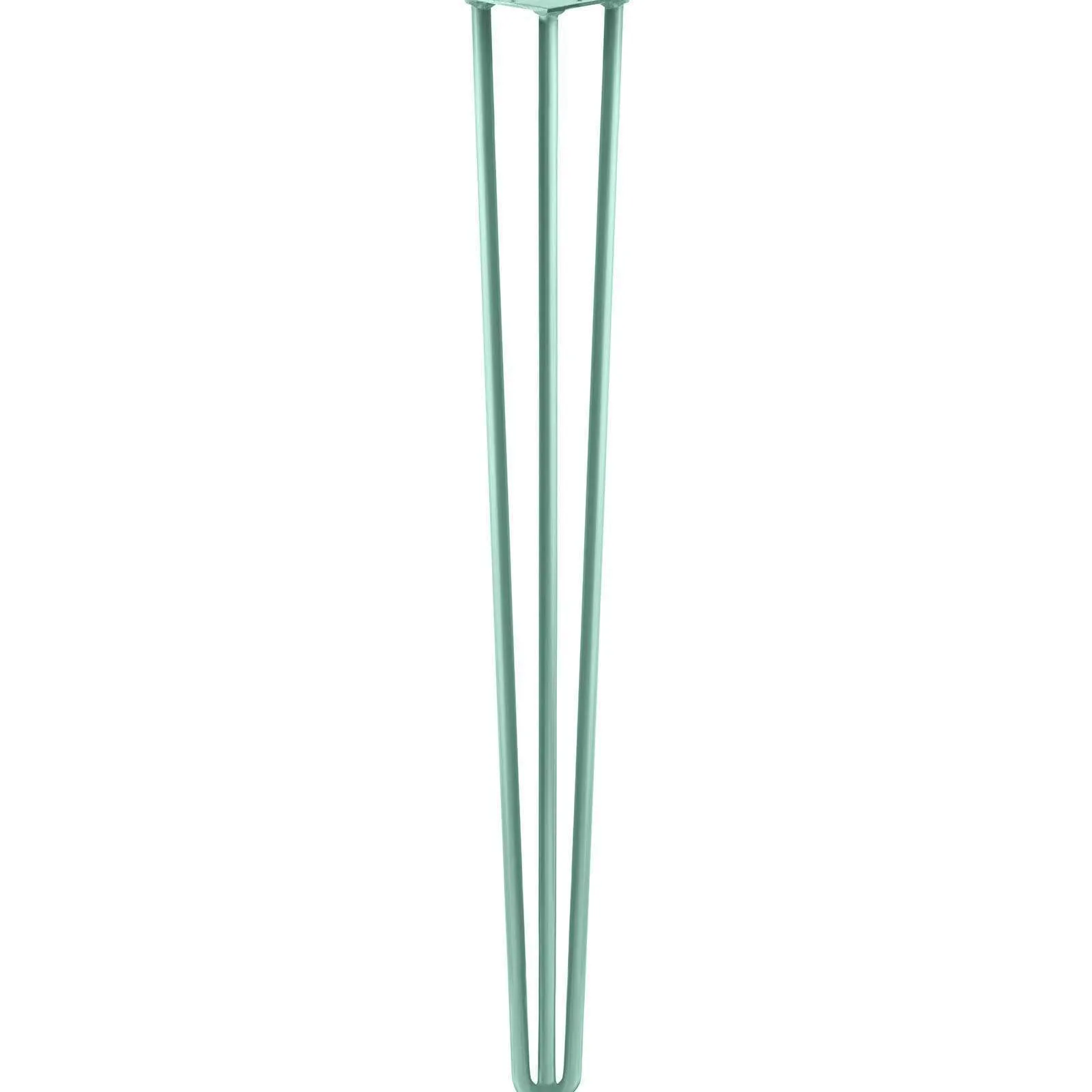 Hairpin Leg (Sold Separately), 3-Rod Design - Turquoise Powder Coated Finish