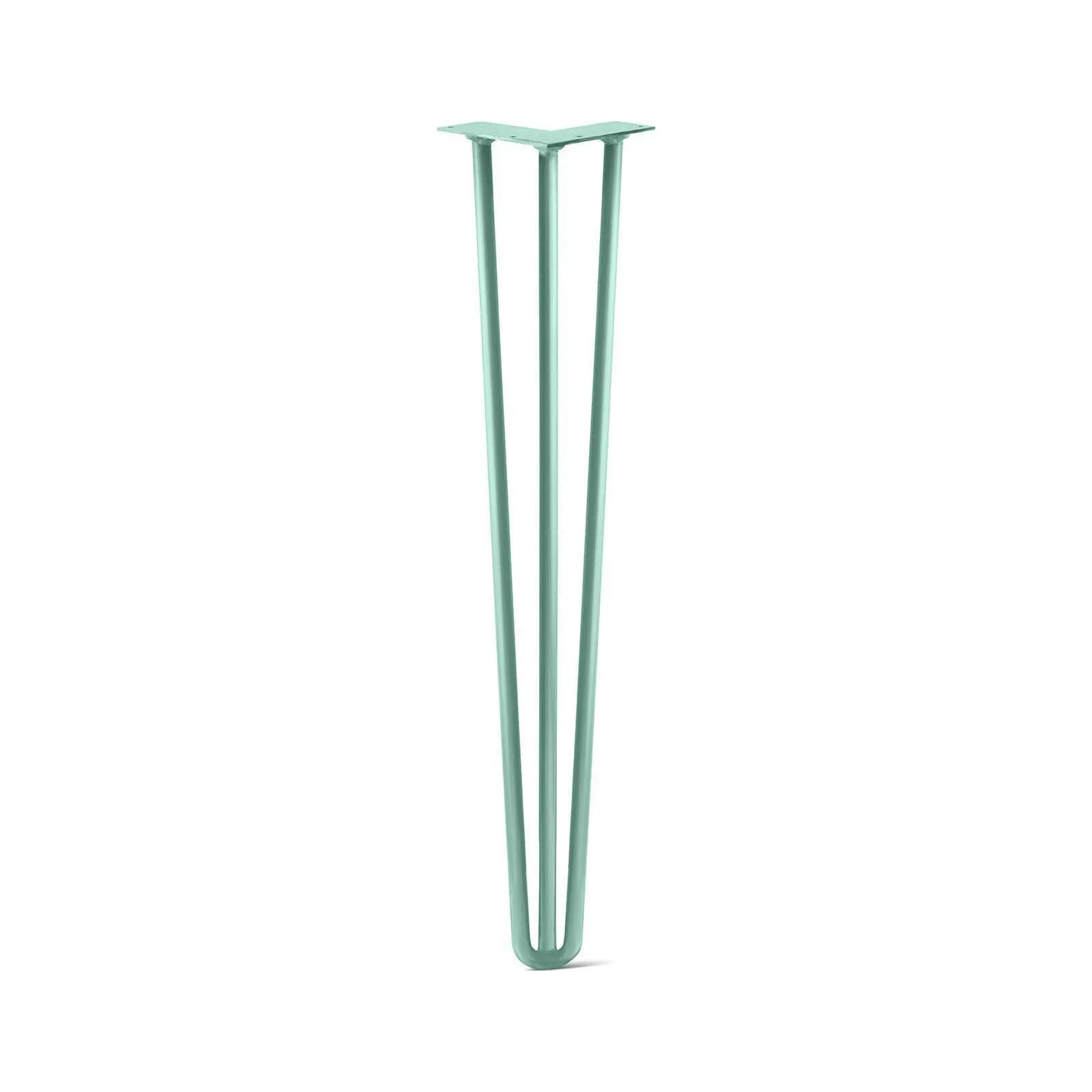 Hairpin Leg (Sold Separately), 3-Rod Design - Turquoise Powder Coated Finish