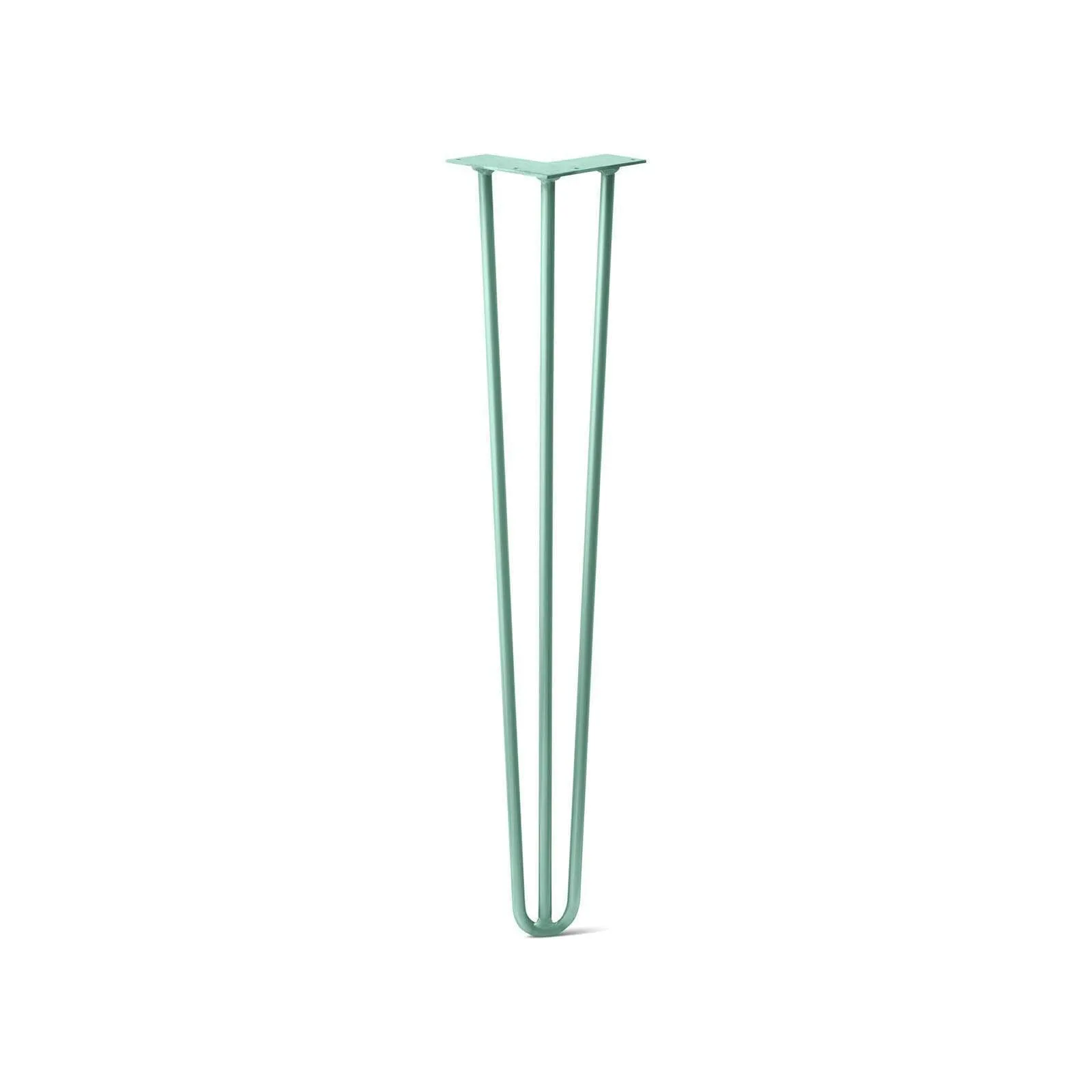 Hairpin Leg (Sold Separately), 3-Rod Design - Turquoise Powder Coated Finish