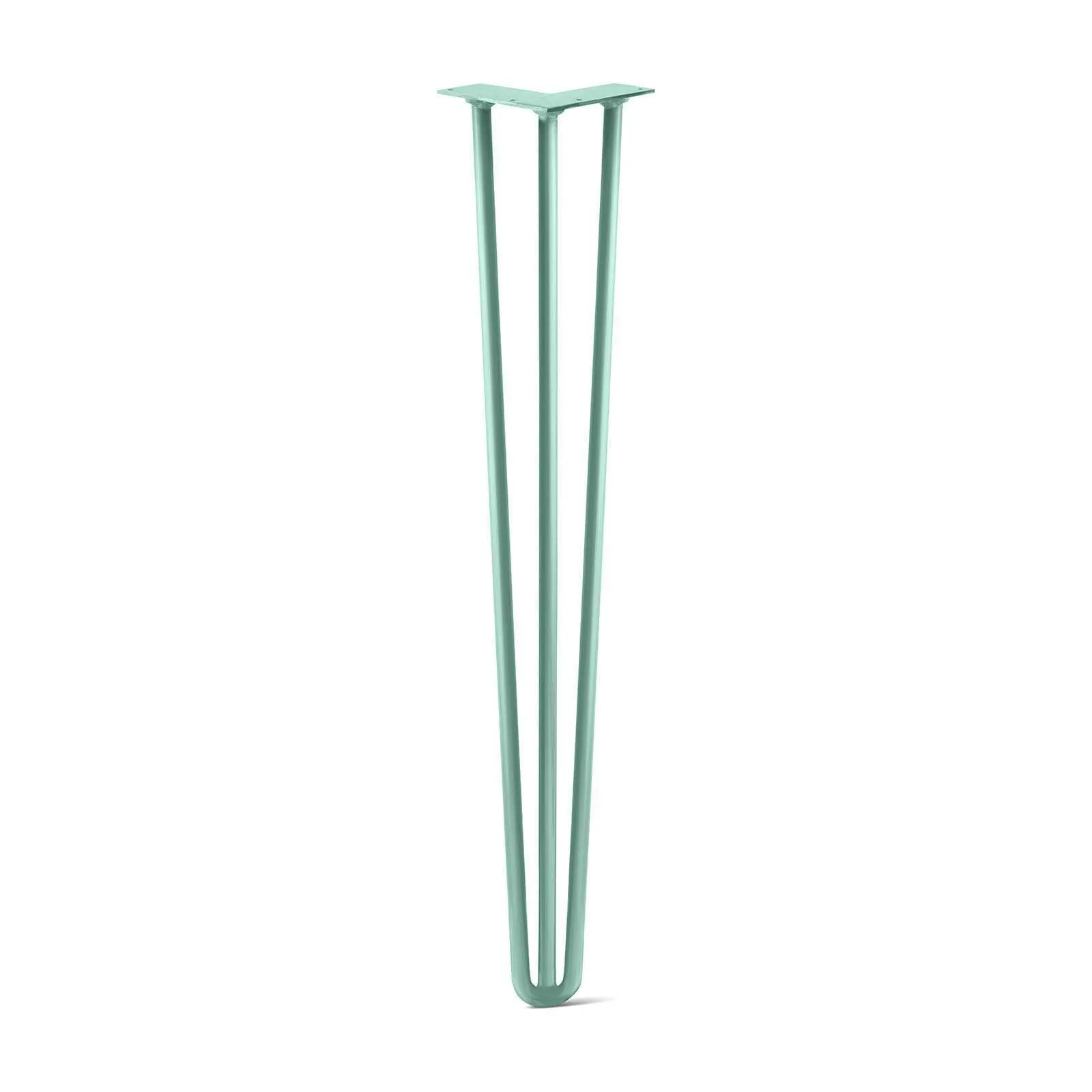 Hairpin Leg (Sold Separately), 3-Rod Design - Turquoise Powder Coated Finish