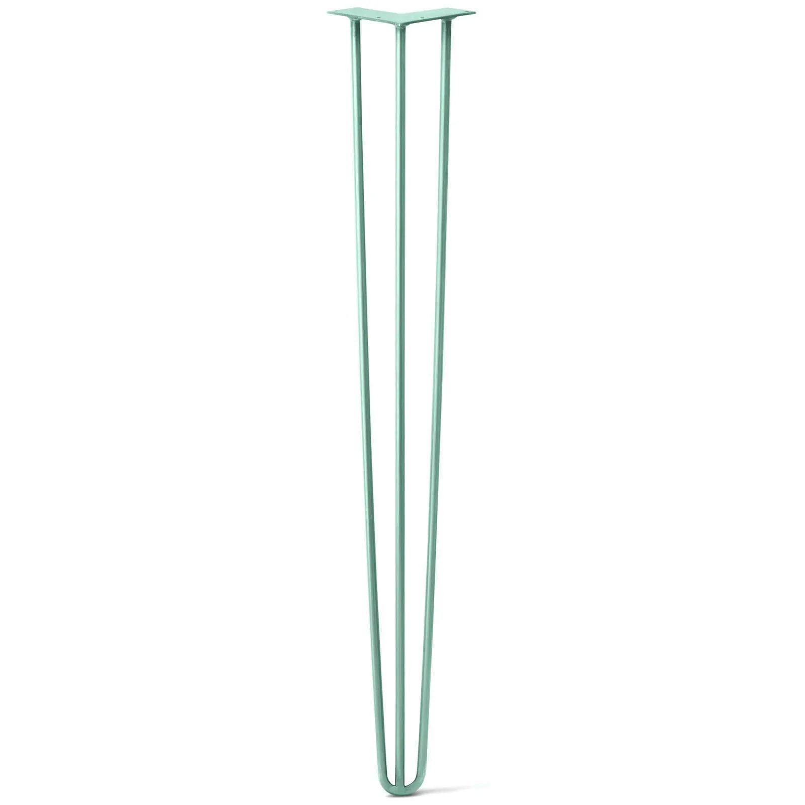 Hairpin Leg (Sold Separately), 3-Rod Design - Turquoise Powder Coated Finish