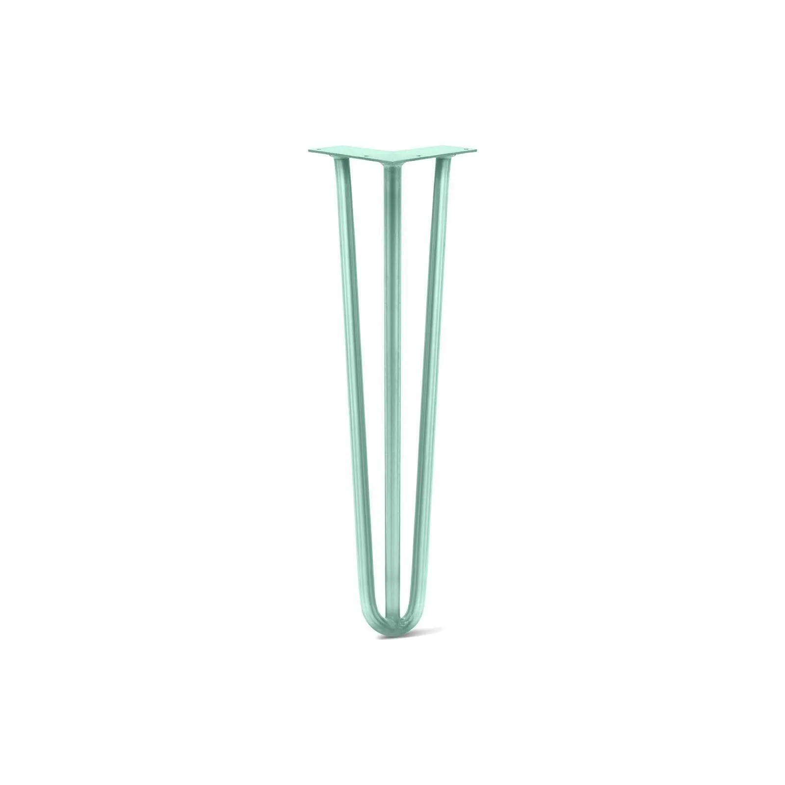 Hairpin Leg (Sold Separately), 3-Rod Design - Turquoise Powder Coated Finish