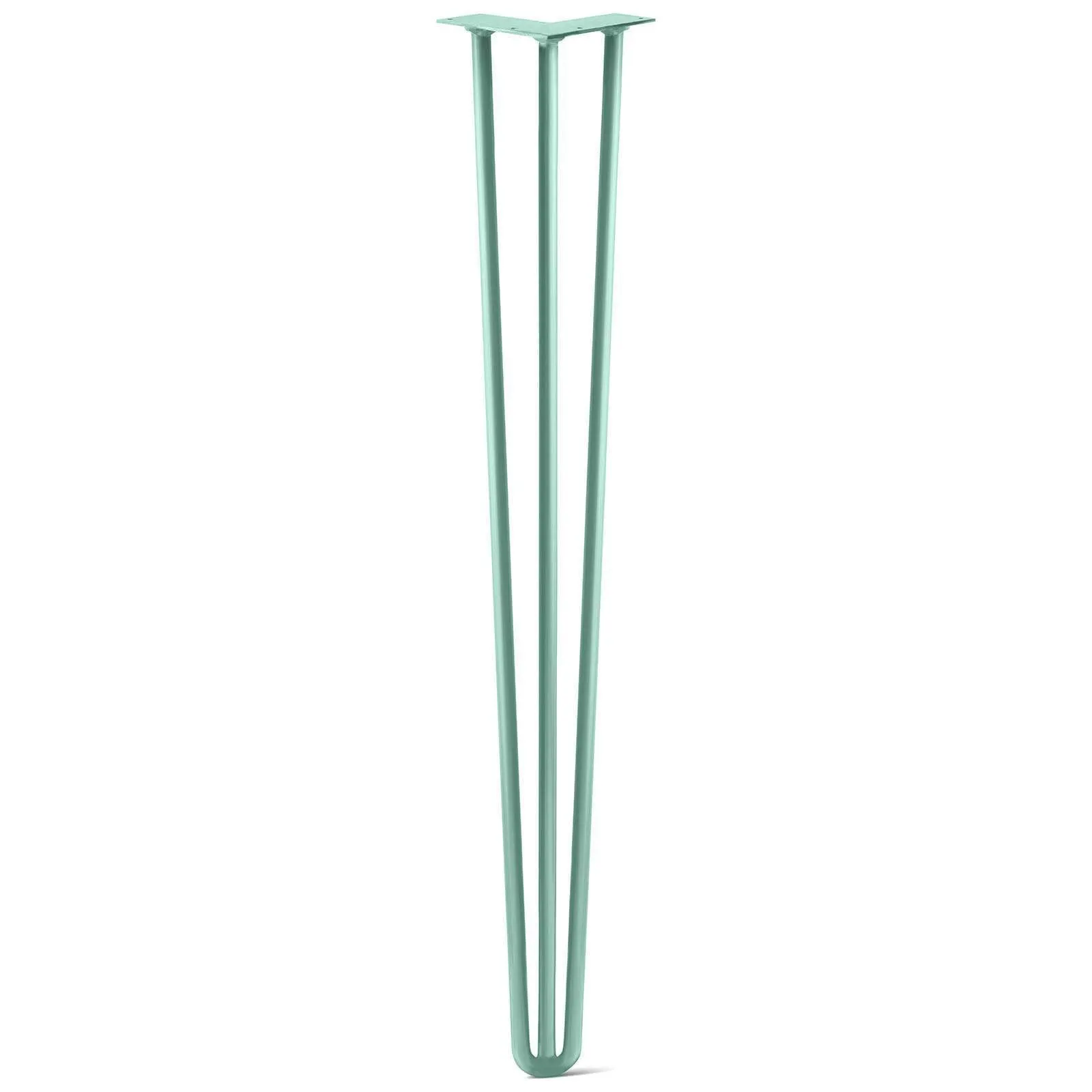 Hairpin Leg (Sold Separately), 3-Rod Design - Turquoise Powder Coated Finish