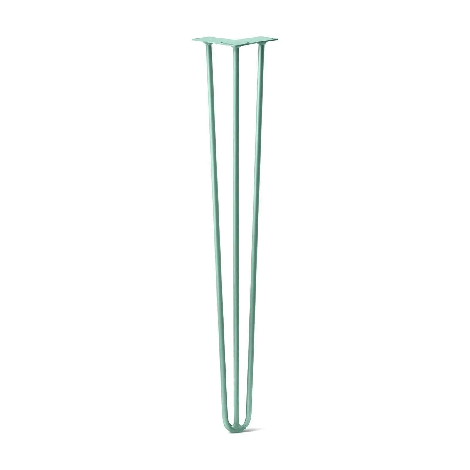 Hairpin Leg (Sold Separately), 3-Rod Design - Turquoise Powder Coated Finish