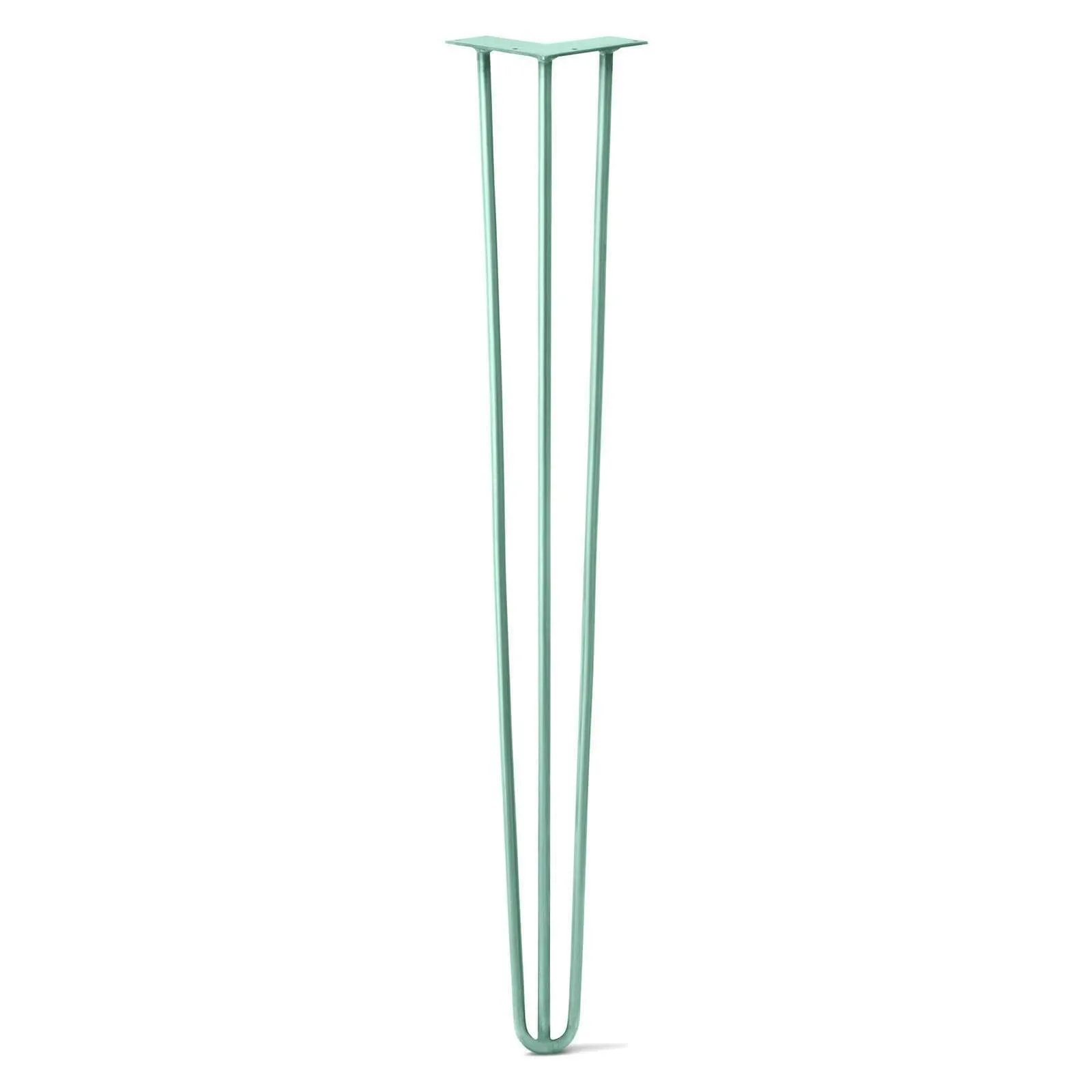 Hairpin Leg (Sold Separately), 3-Rod Design - Turquoise Powder Coated Finish