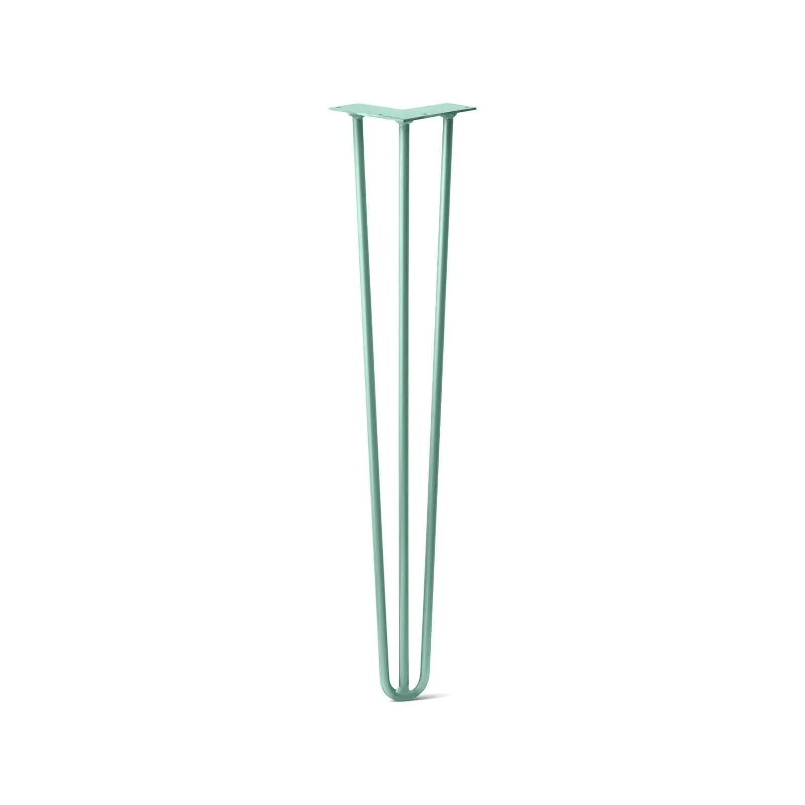 Hairpin Leg (Sold Separately), 3-Rod Design - Turquoise Powder Coated Finish