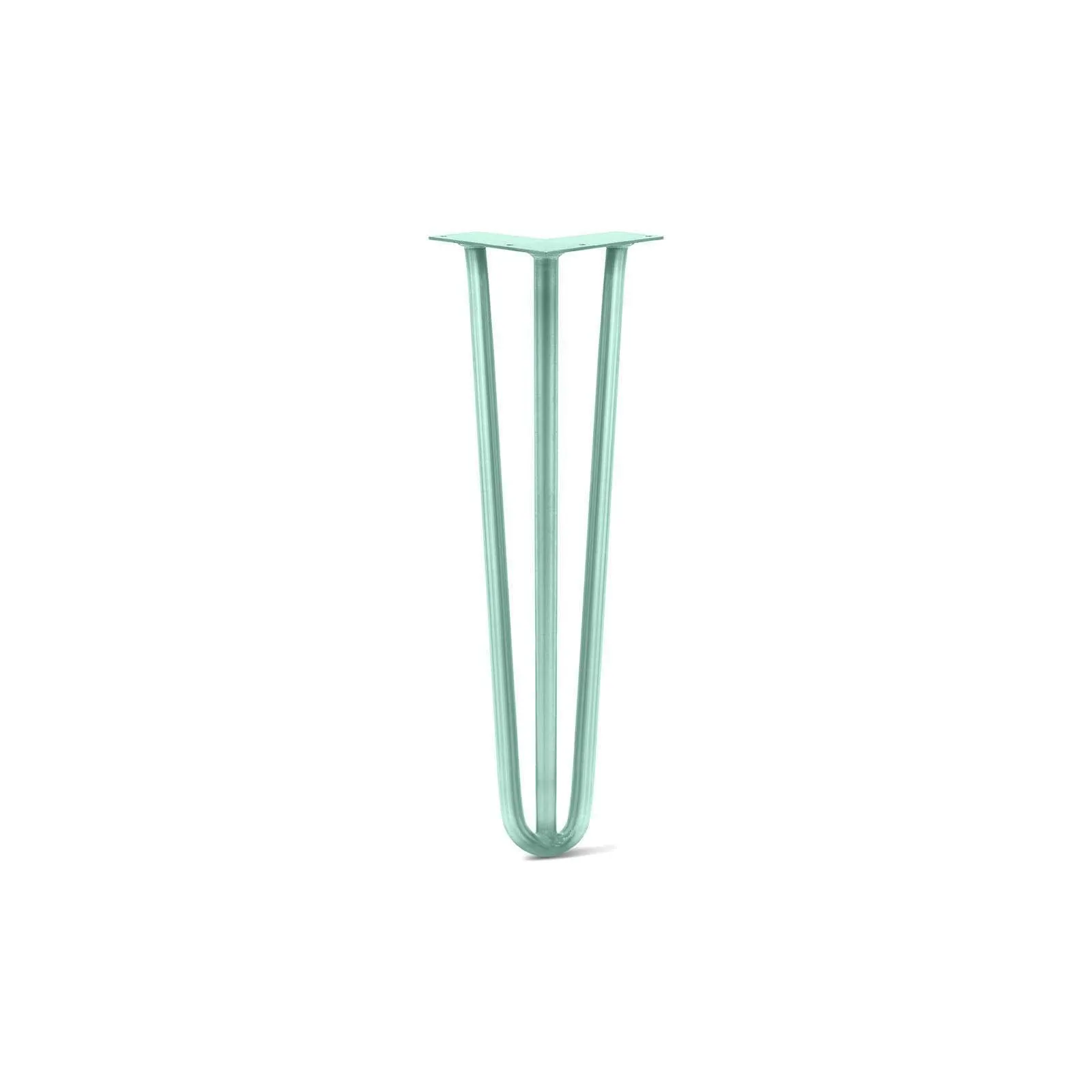 Hairpin Leg (Sold Separately), 3-Rod Design - Turquoise Powder Coated Finish