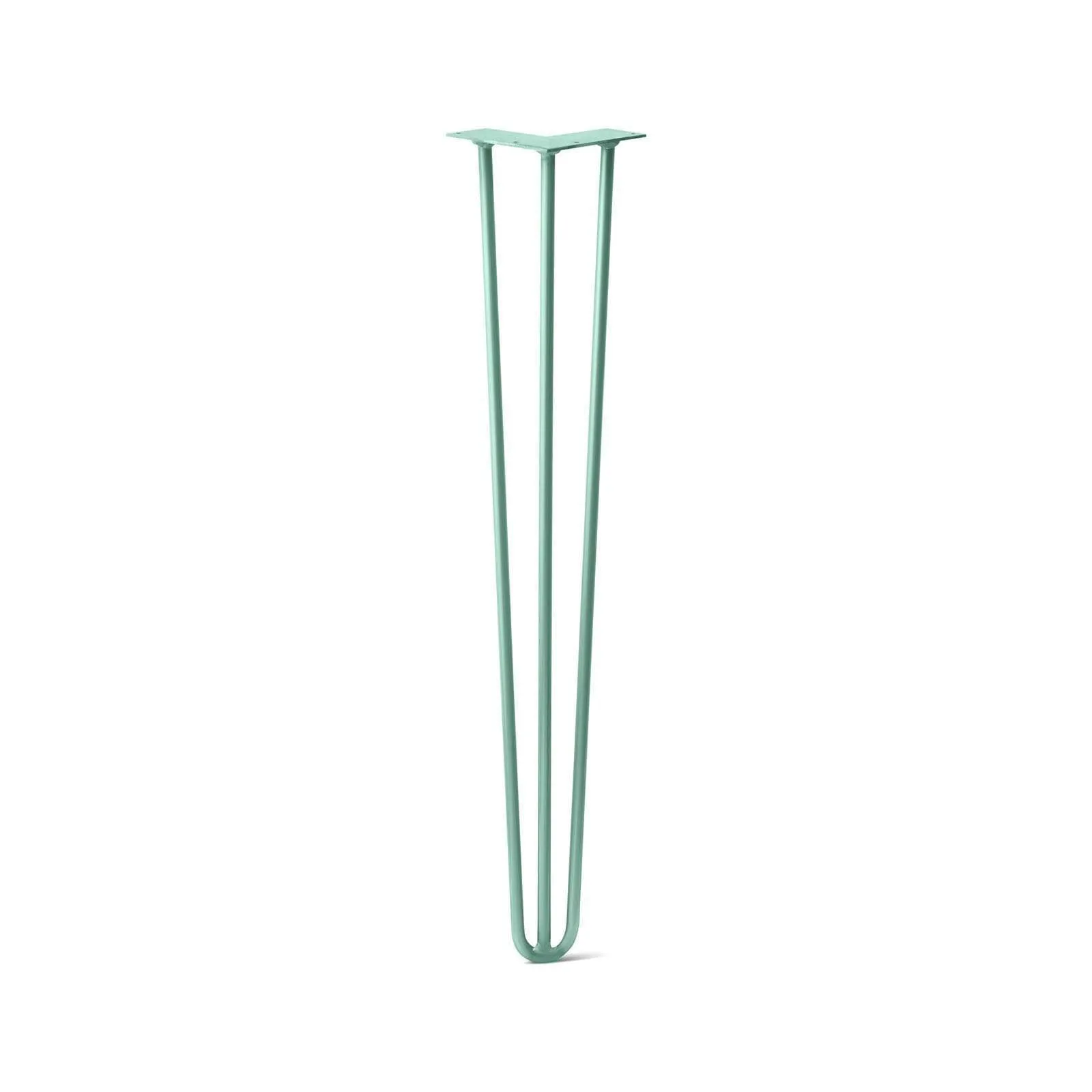 Hairpin Leg (Sold Separately), 3-Rod Design - Turquoise Powder Coated Finish