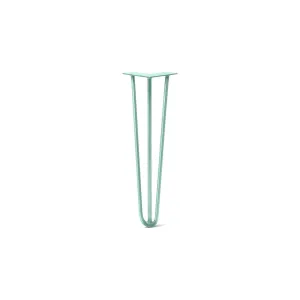 Hairpin Leg (Sold Separately), 3-Rod Design - Turquoise Powder Coated Finish