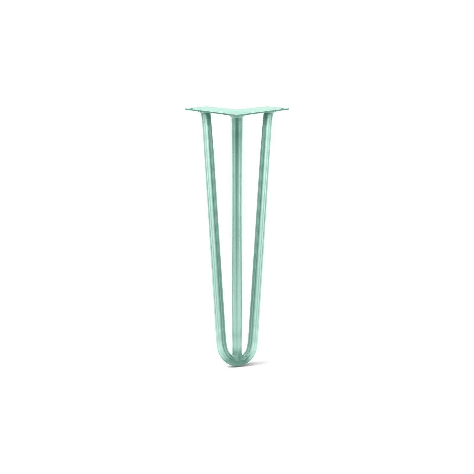 Hairpin Leg (Sold Separately), 3-Rod Design - Turquoise Powder Coated Finish