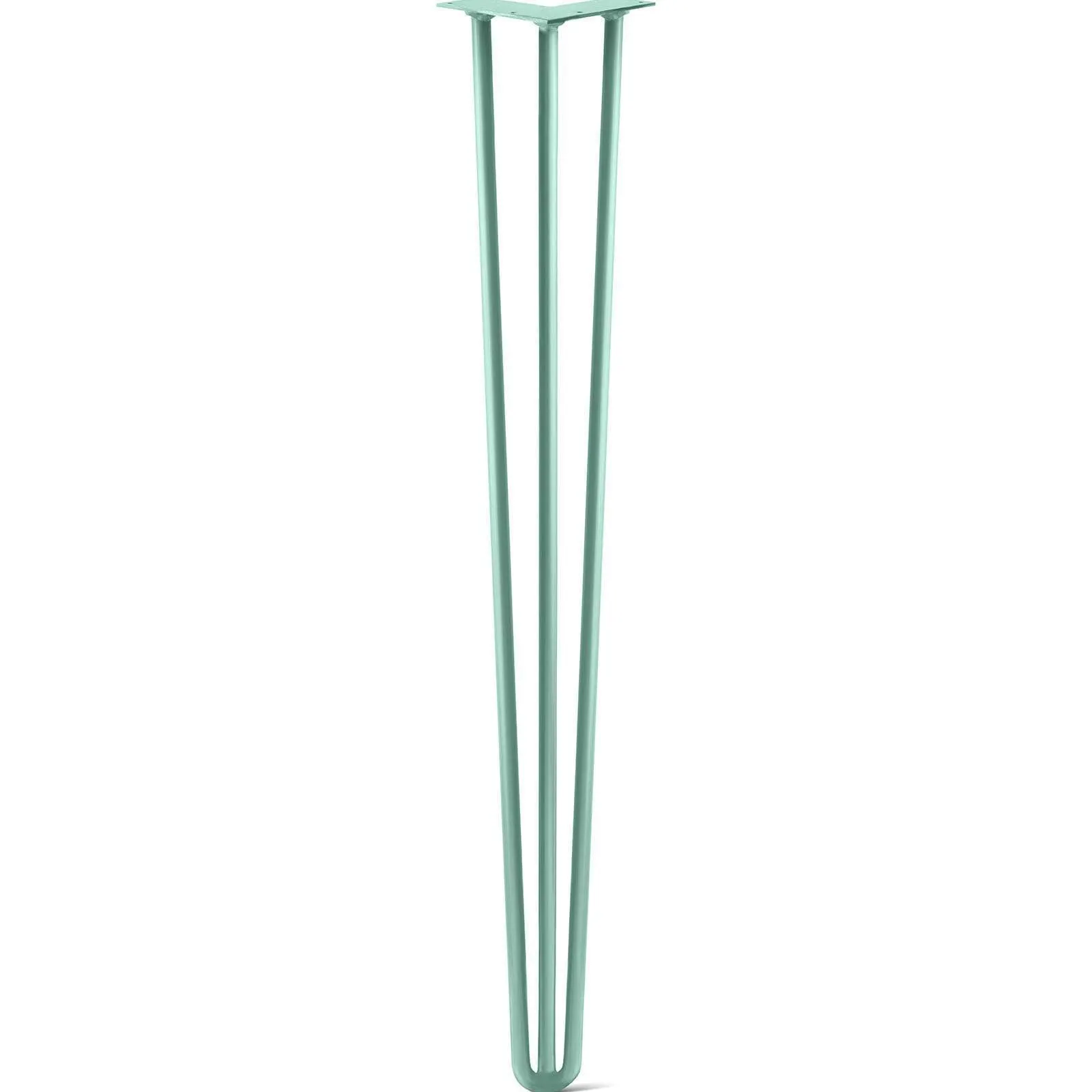 Hairpin Leg (Sold Separately), 3-Rod Design - Turquoise Powder Coated Finish