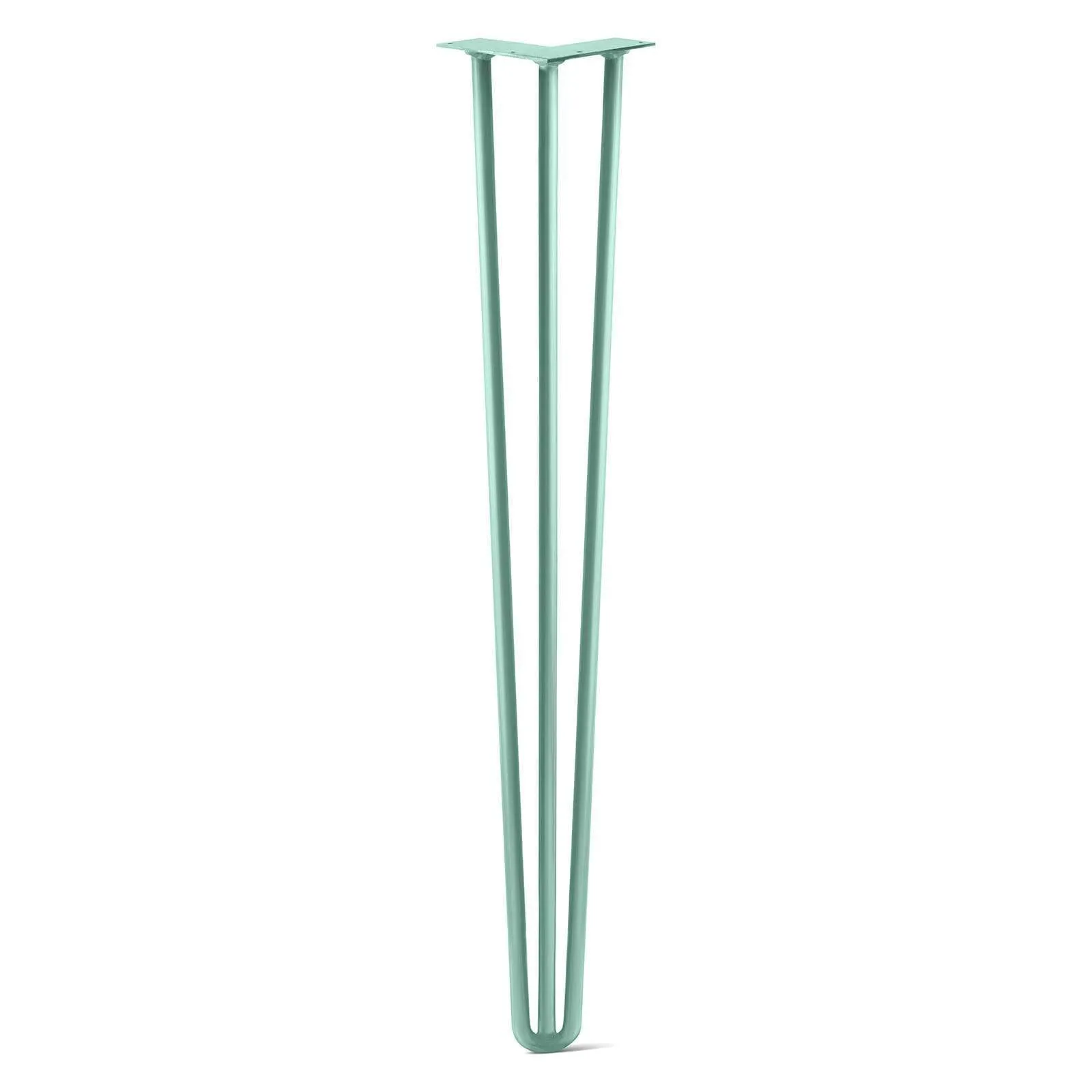 Hairpin Leg (Sold Separately), 3-Rod Design - Turquoise Powder Coated Finish