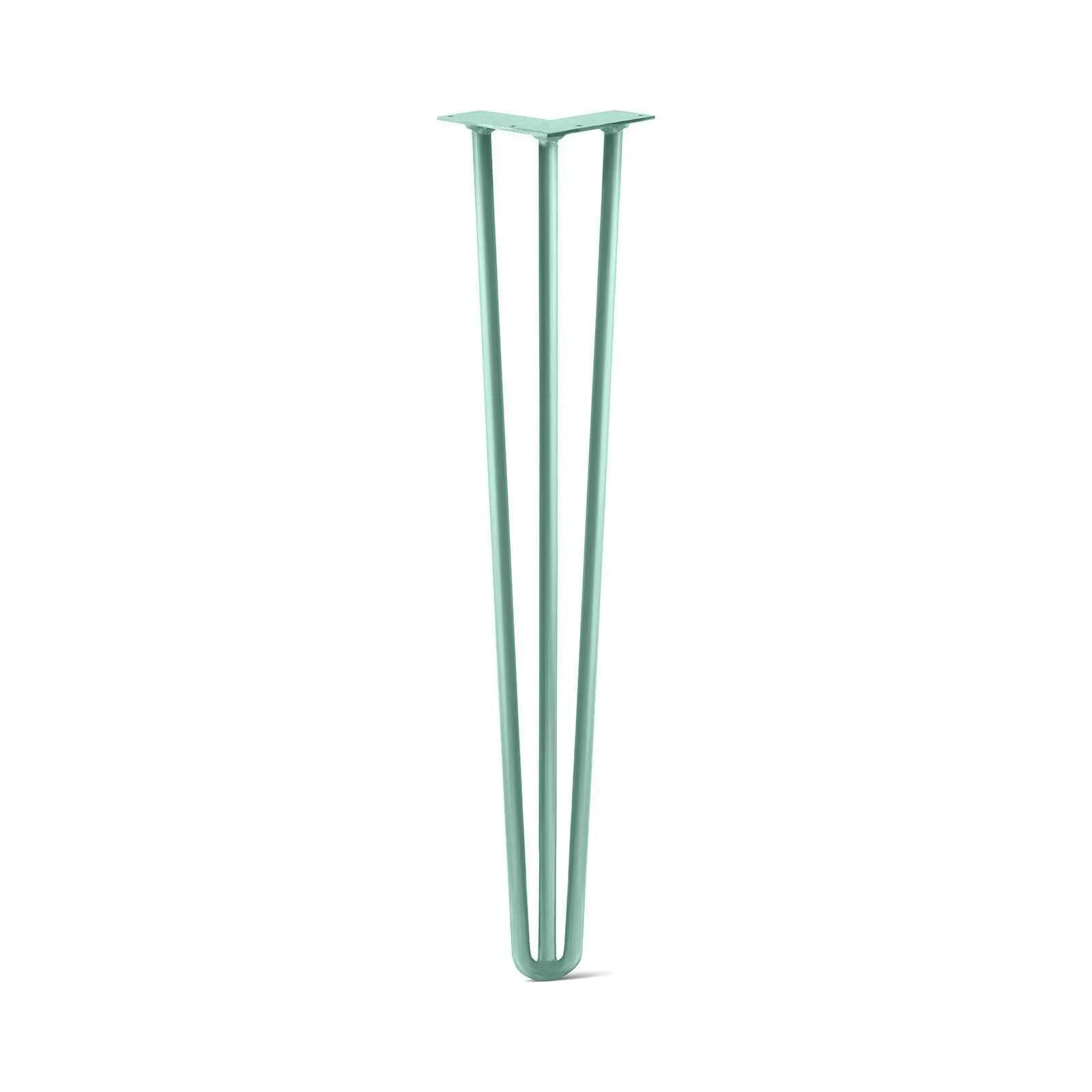 Hairpin Leg (Sold Separately), 3-Rod Design - Turquoise Powder Coated Finish