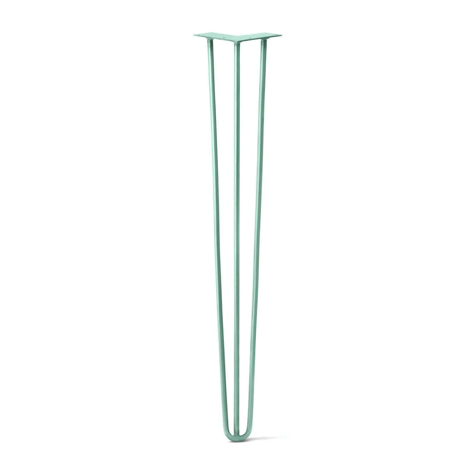 Hairpin Leg (Sold Separately), 3-Rod Design - Turquoise Powder Coated Finish