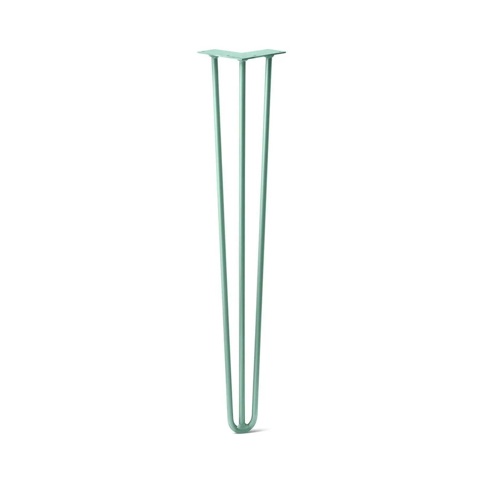 Hairpin Leg (Sold Separately), 3-Rod Design - Turquoise Powder Coated Finish