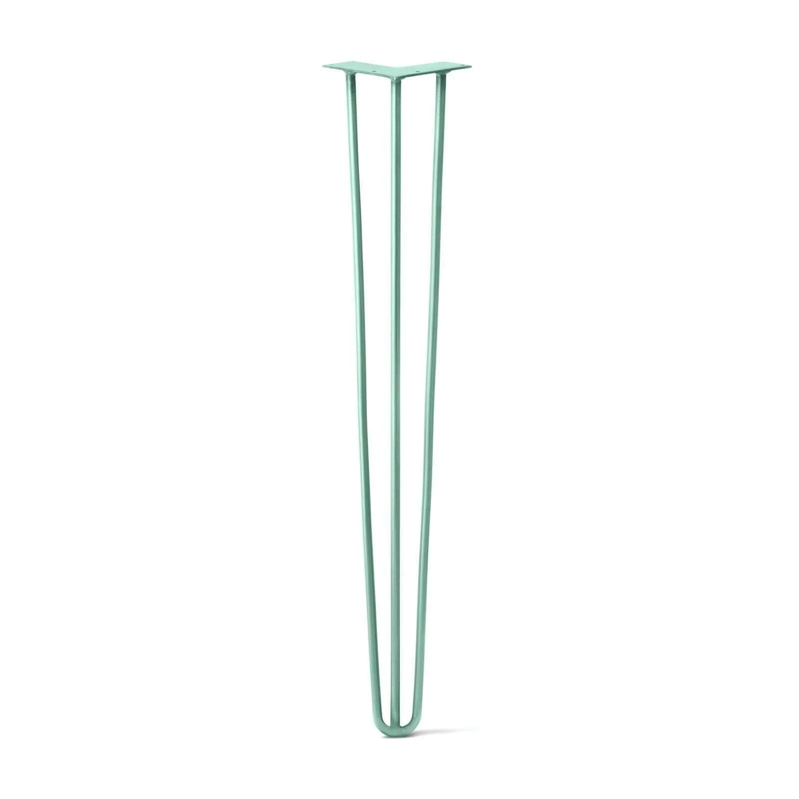 Hairpin Leg (Sold Separately), 3-Rod Design - Turquoise Powder Coated Finish