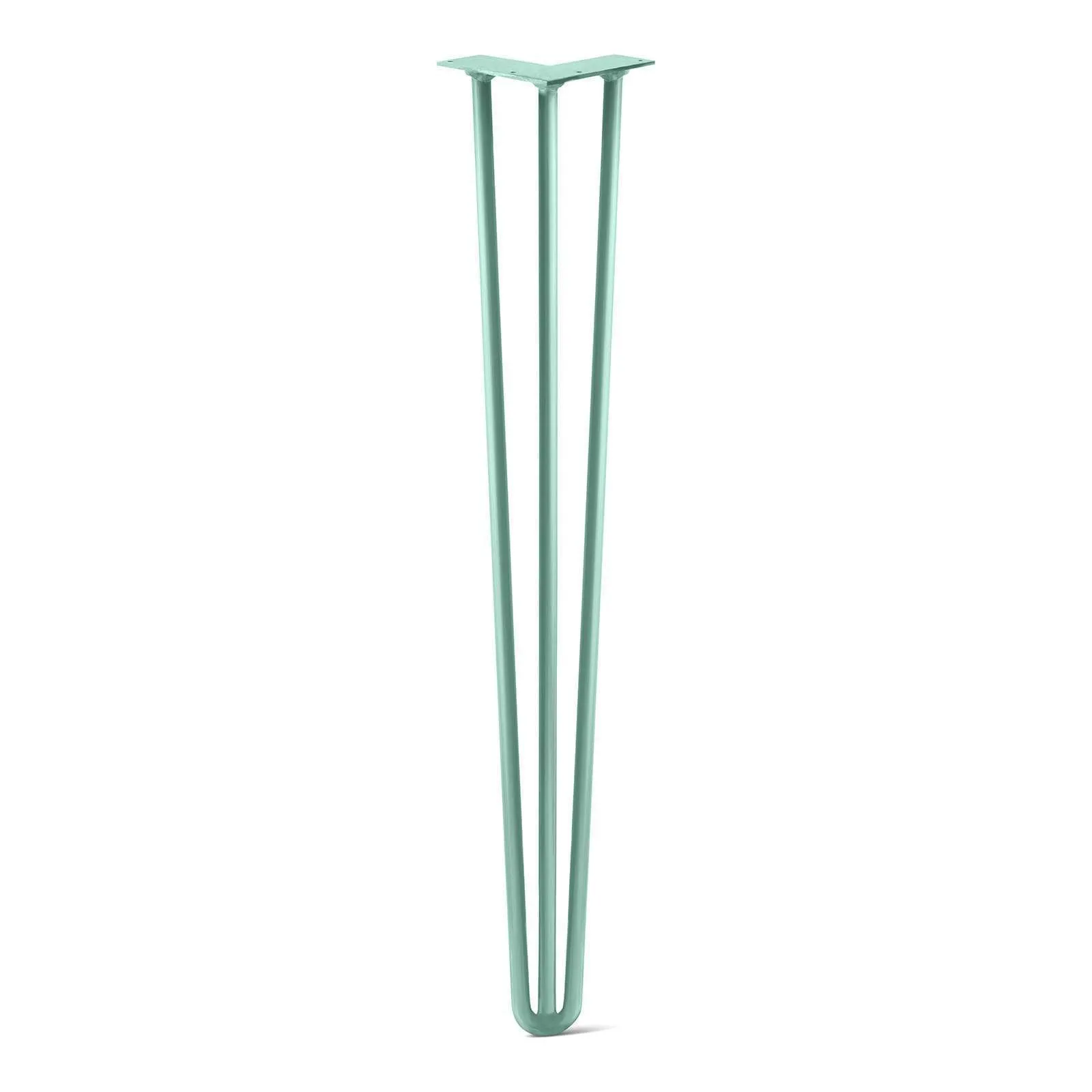 Hairpin Leg (Sold Separately), 3-Rod Design - Turquoise Powder Coated Finish