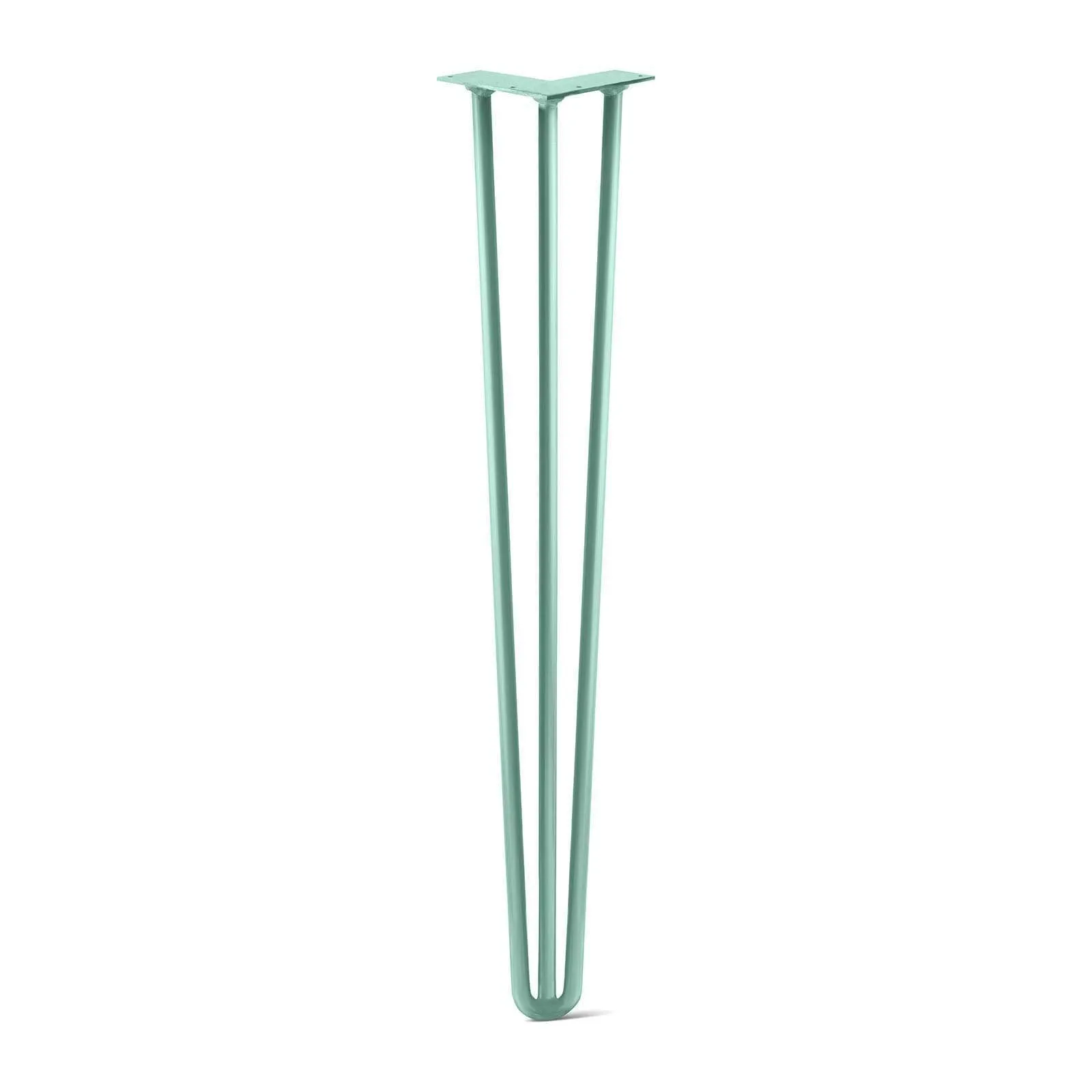 Hairpin Leg (Sold Separately), 3-Rod Design - Turquoise Powder Coated Finish