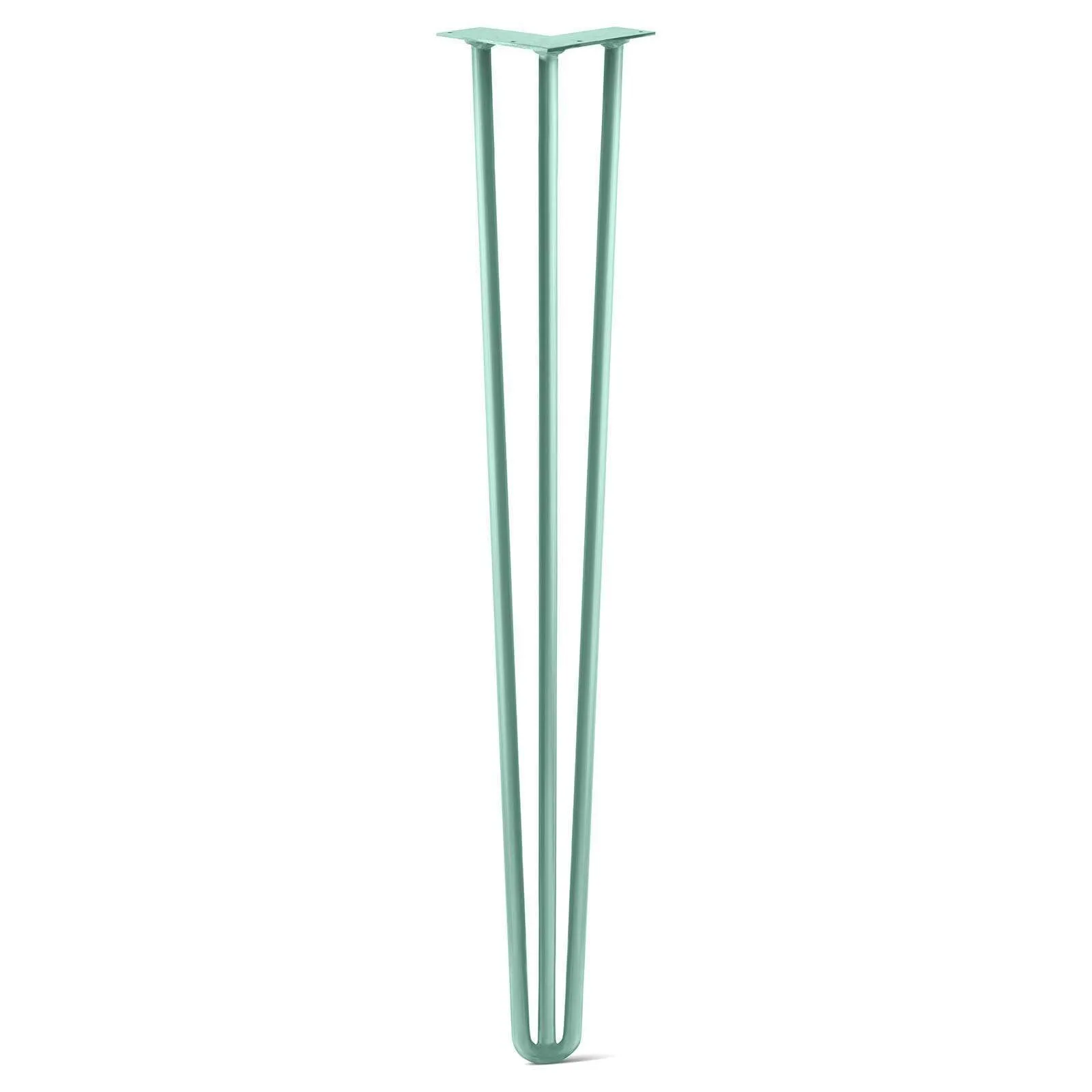 Hairpin Leg (Sold Separately), 3-Rod Design - Turquoise Powder Coated Finish