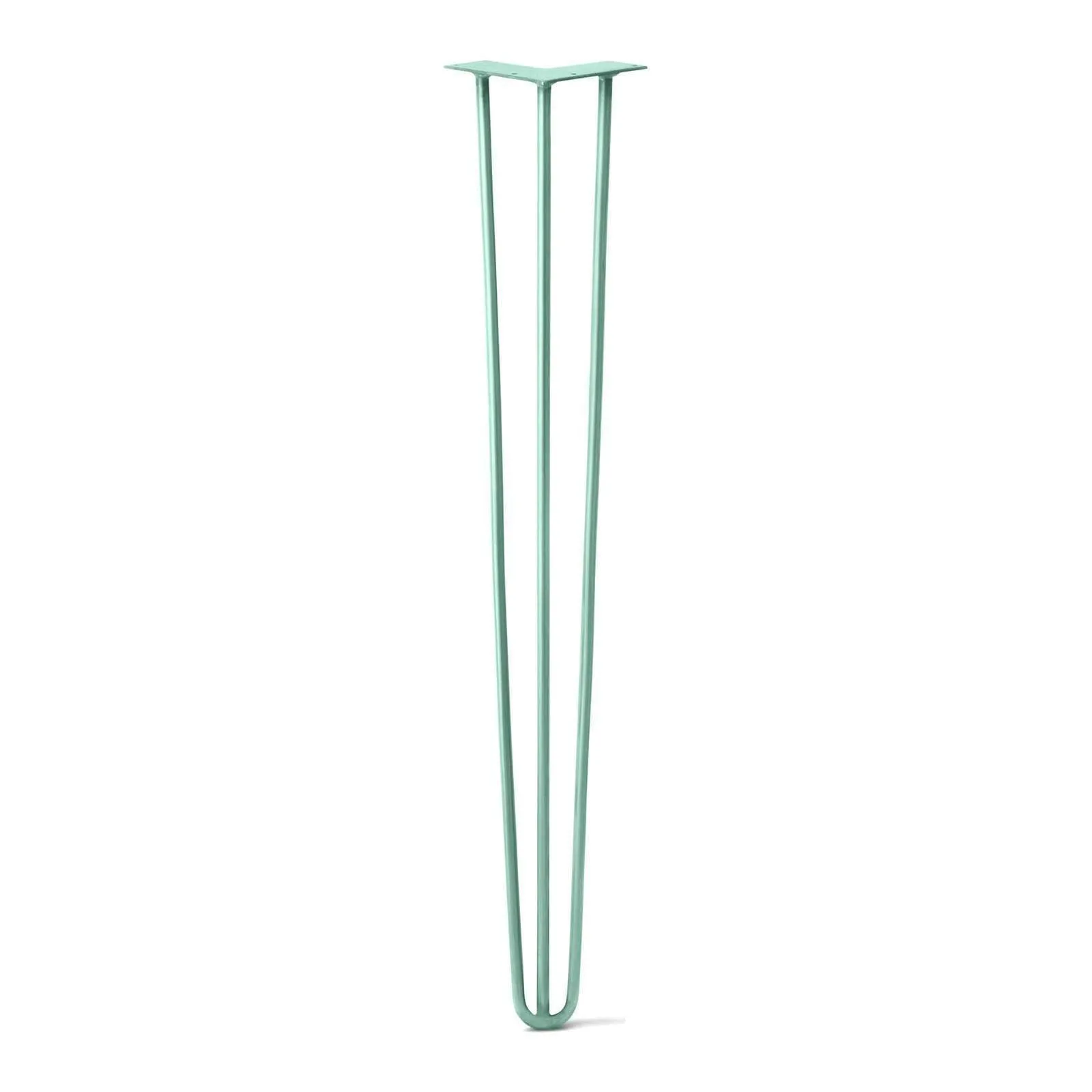 Hairpin Leg (Sold Separately), 3-Rod Design - Turquoise Powder Coated Finish