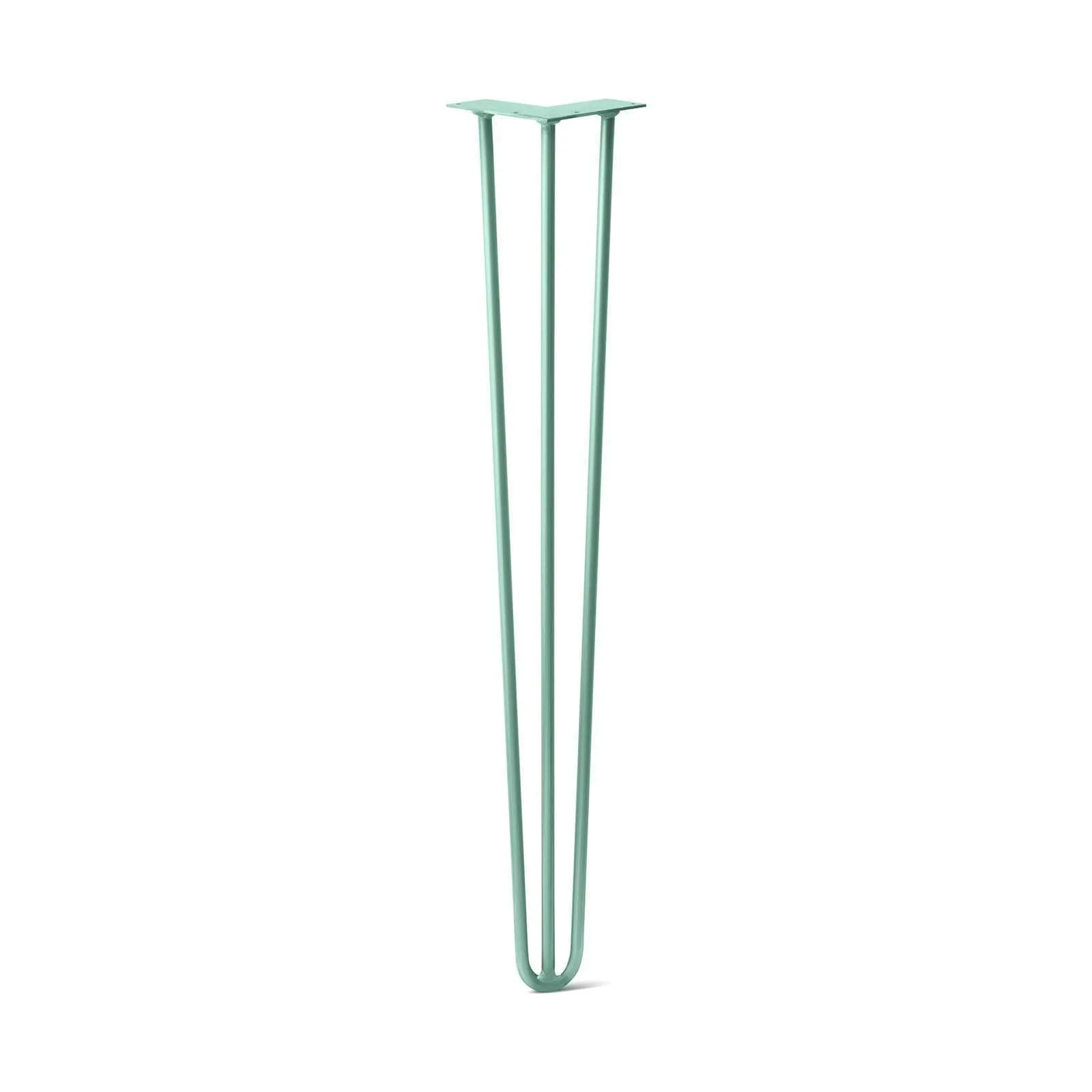 Hairpin Leg (Sold Separately), 3-Rod Design - Turquoise Powder Coated Finish