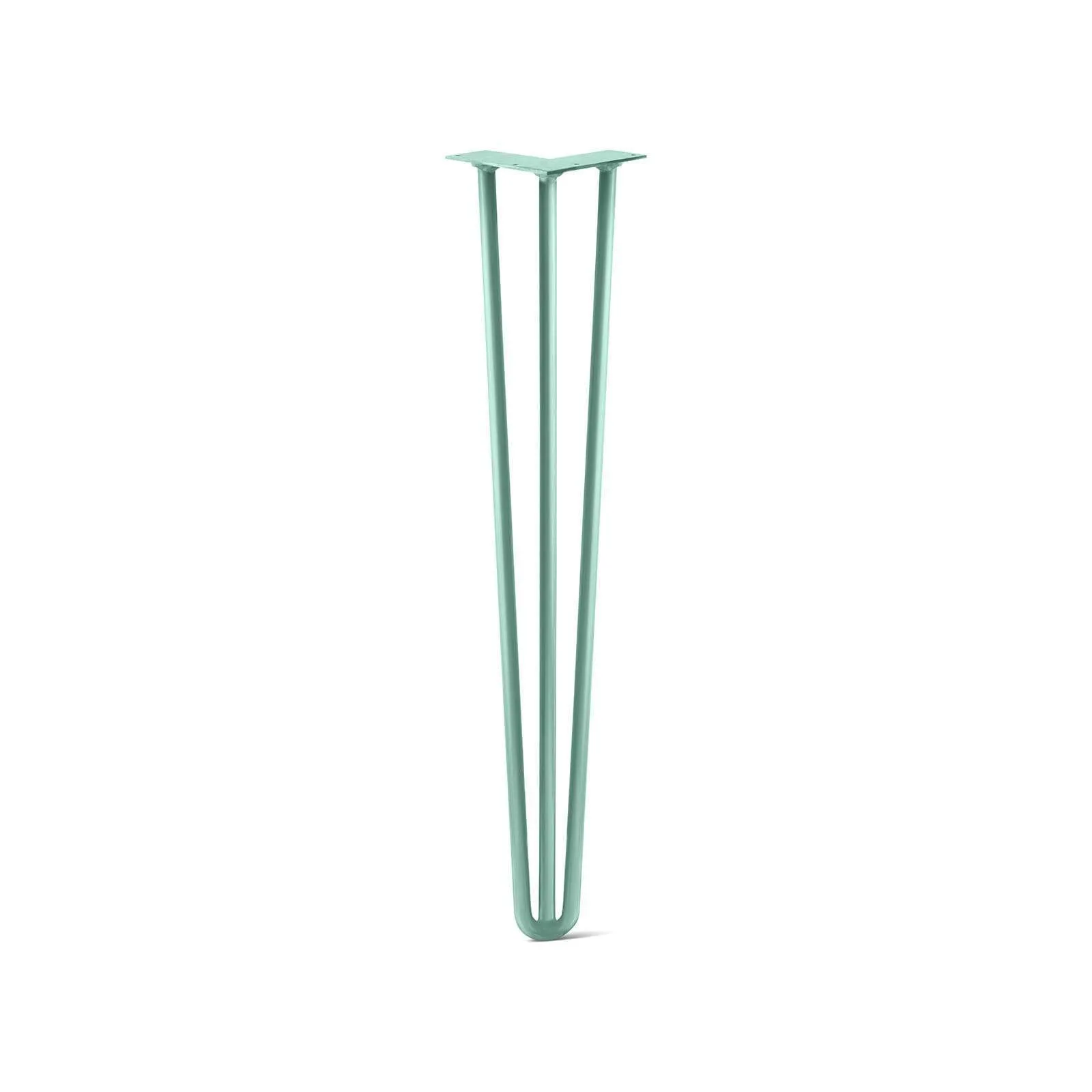 Hairpin Leg (Sold Separately), 3-Rod Design - Turquoise Powder Coated Finish