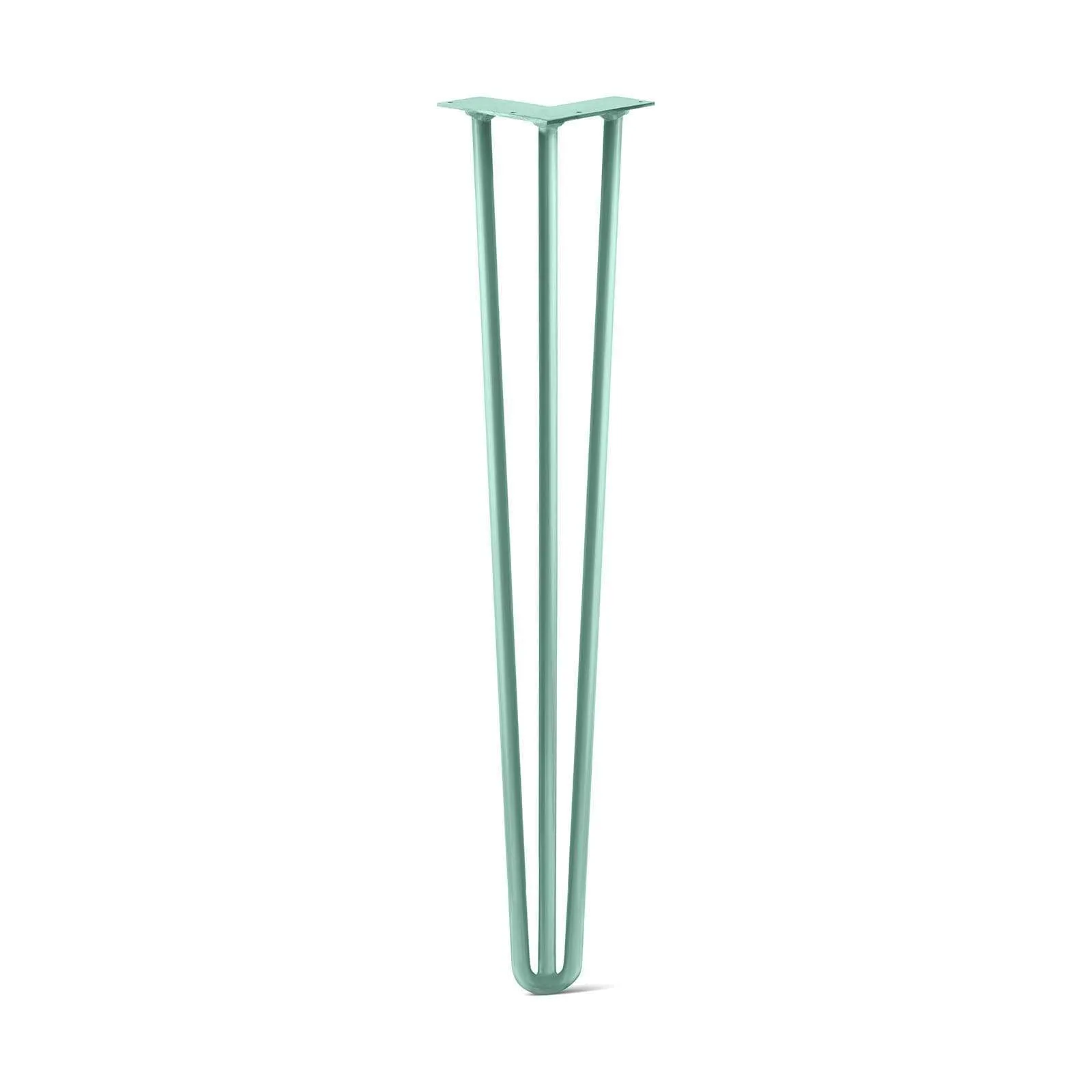 Hairpin Leg (Sold Separately), 3-Rod Design - Turquoise Powder Coated Finish