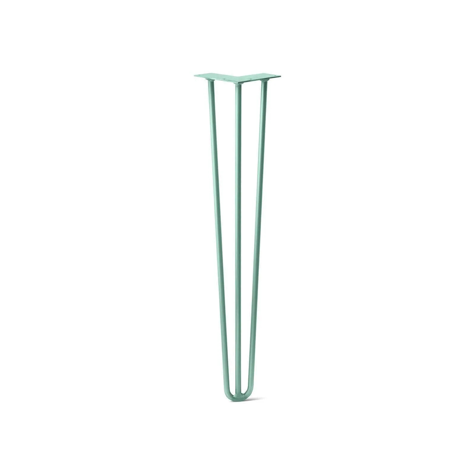 Hairpin Leg (Sold Separately), 3-Rod Design - Turquoise Powder Coated Finish