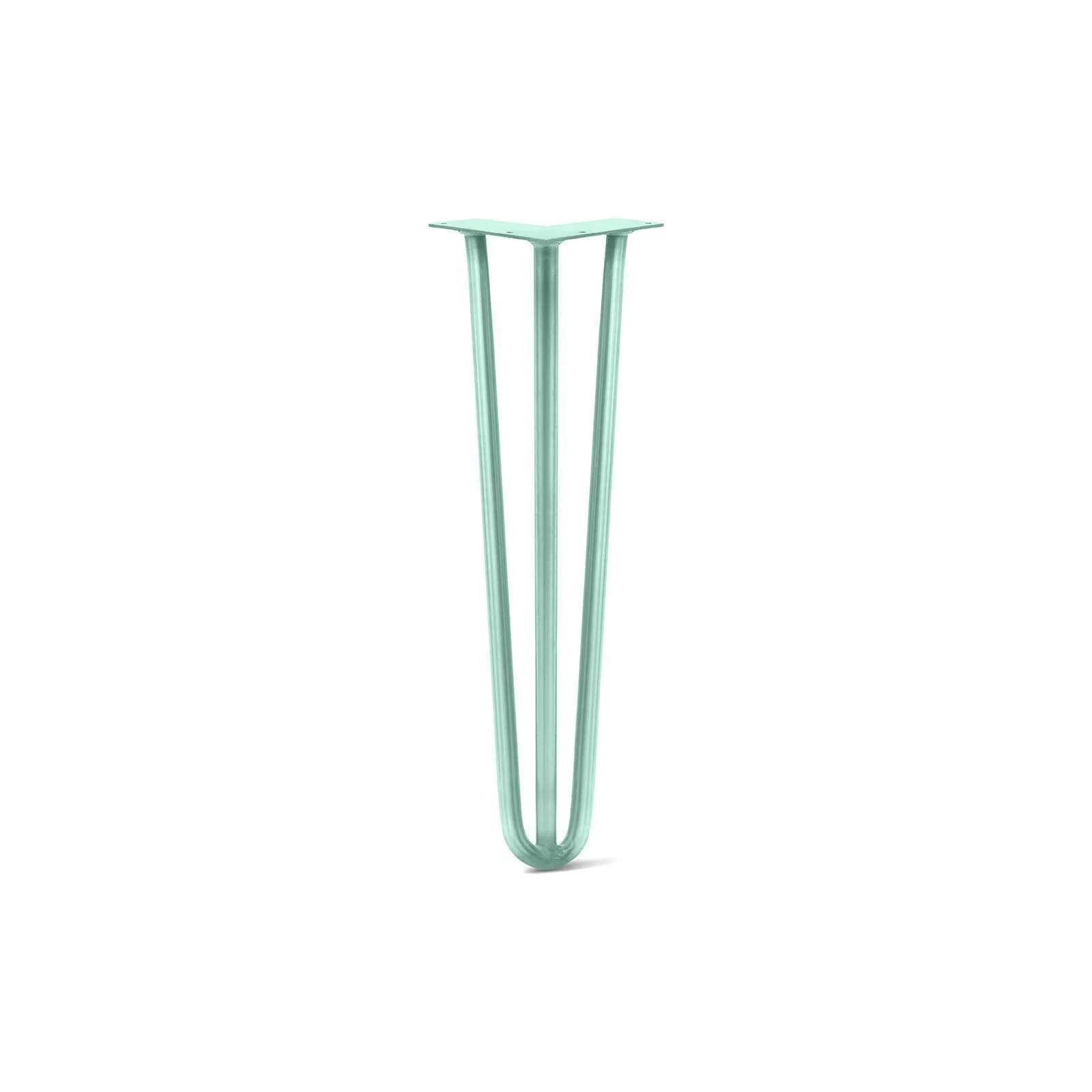 Hairpin Leg (Sold Separately), 3-Rod Design - Turquoise Powder Coated Finish