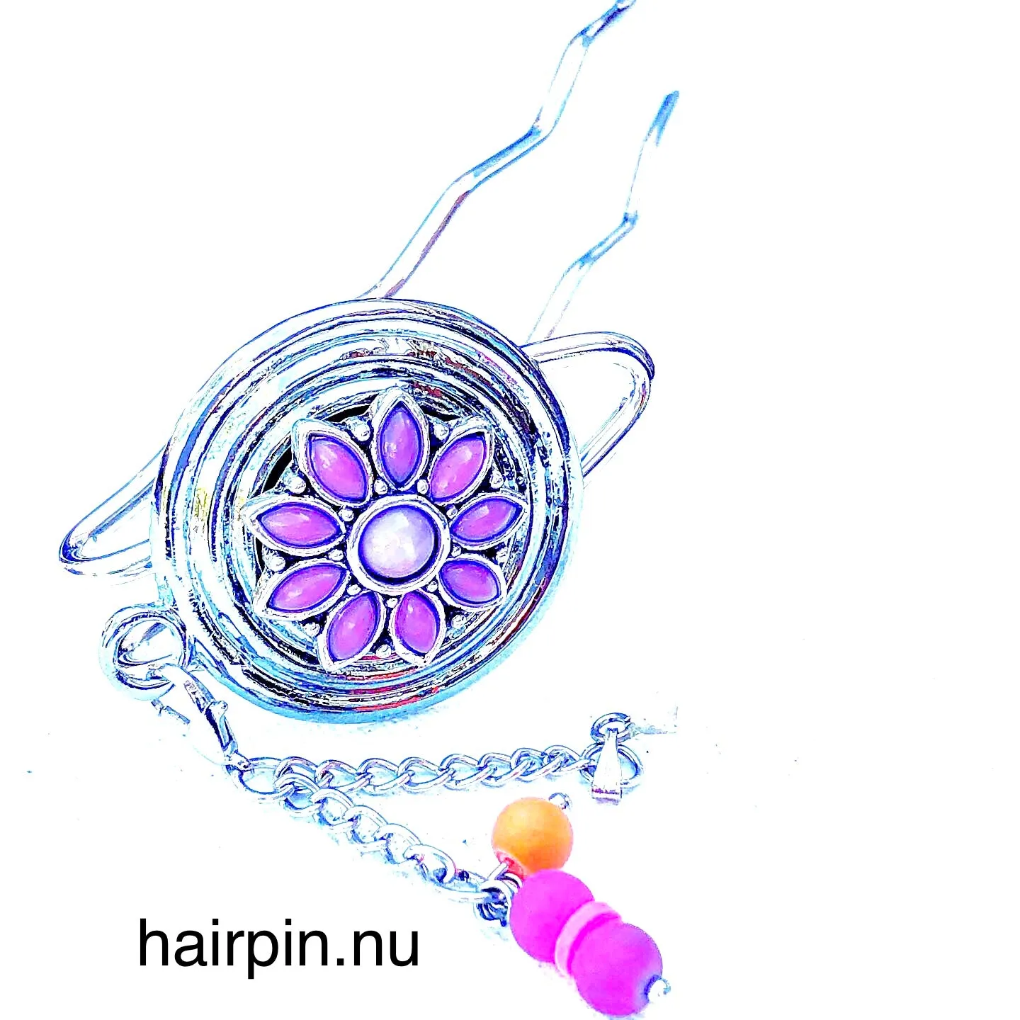 Hairpin Long special - HAIRACCESSOIRE - incl. 3 clickbuttons naar keuze