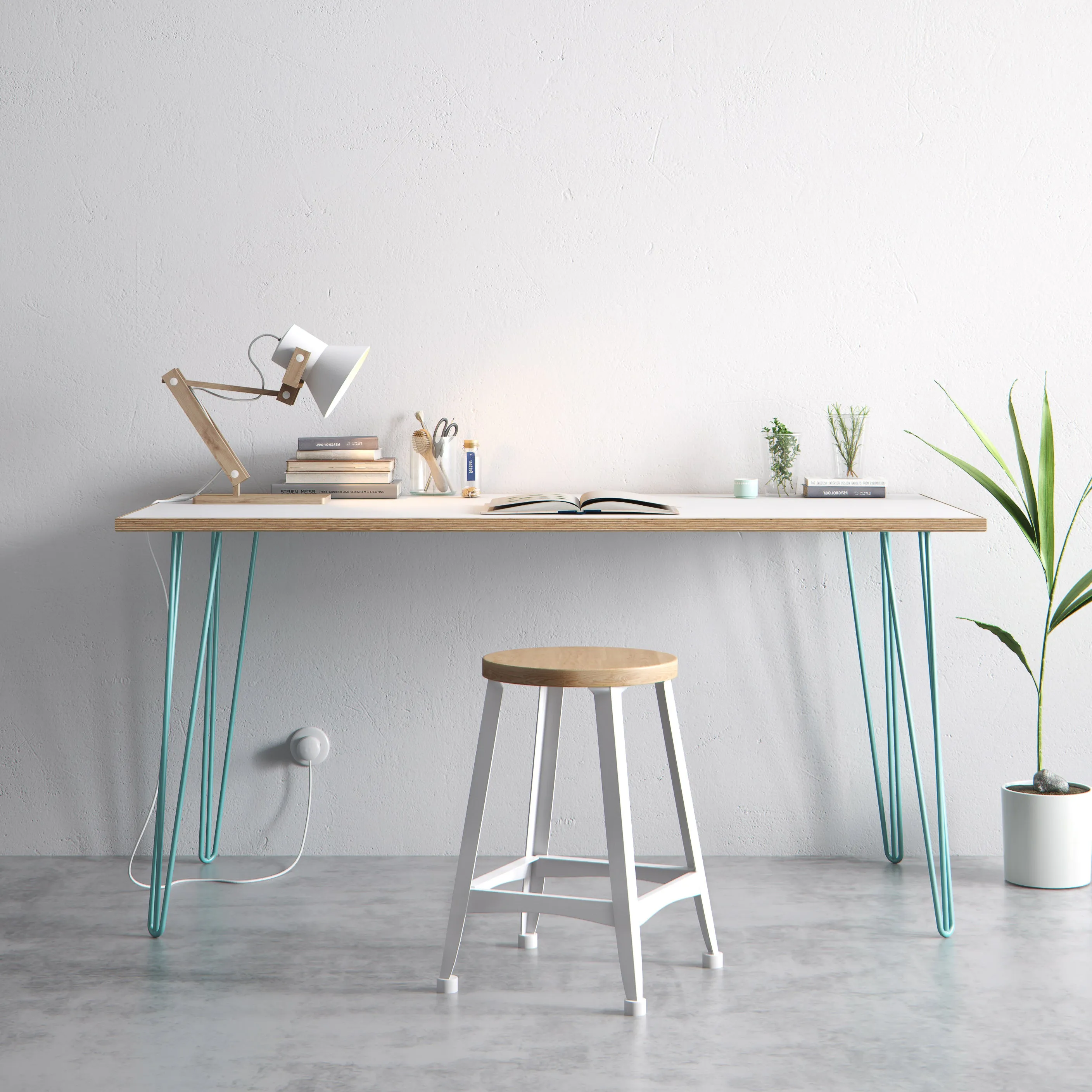 Hairpin Table (White)