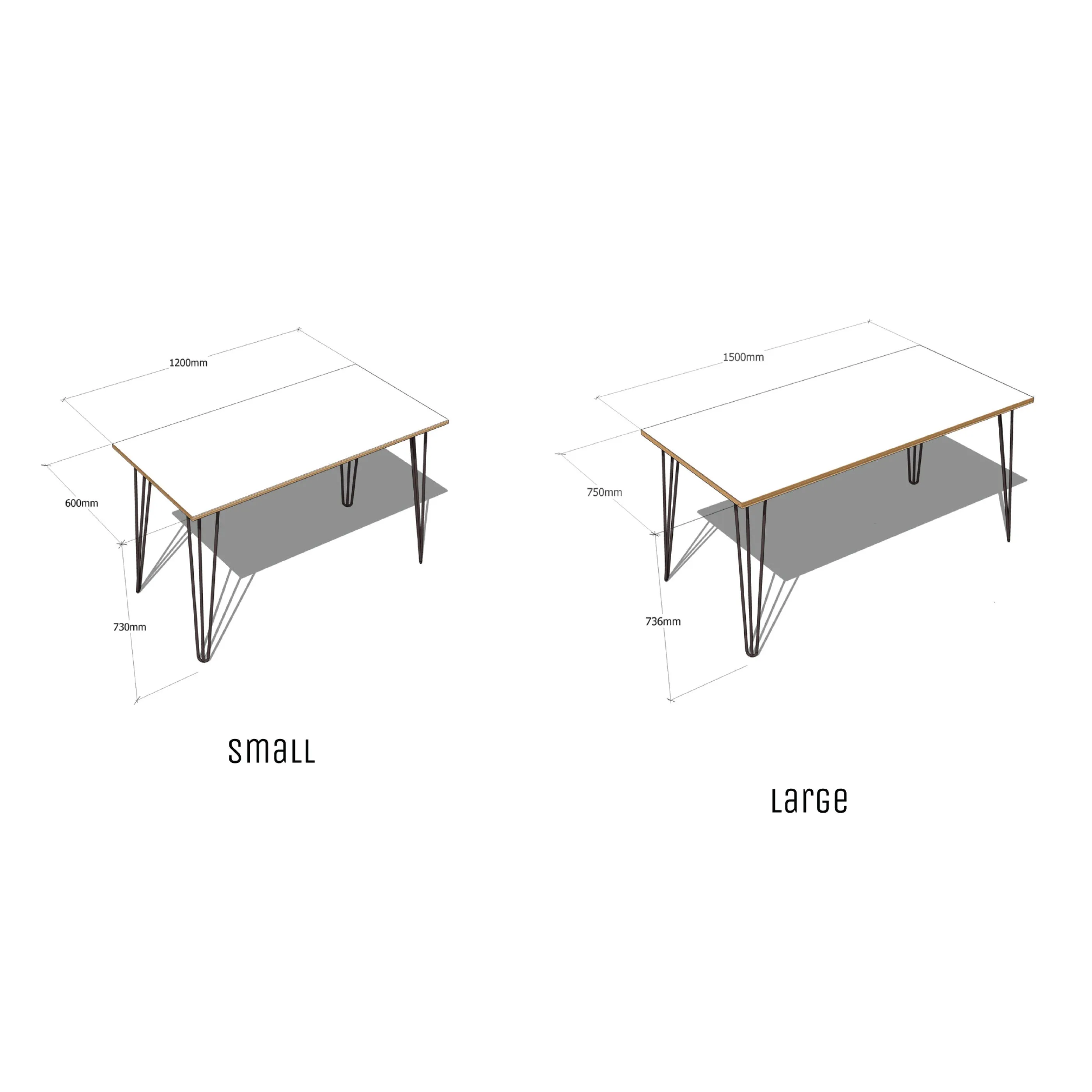 Hairpin Table (White)